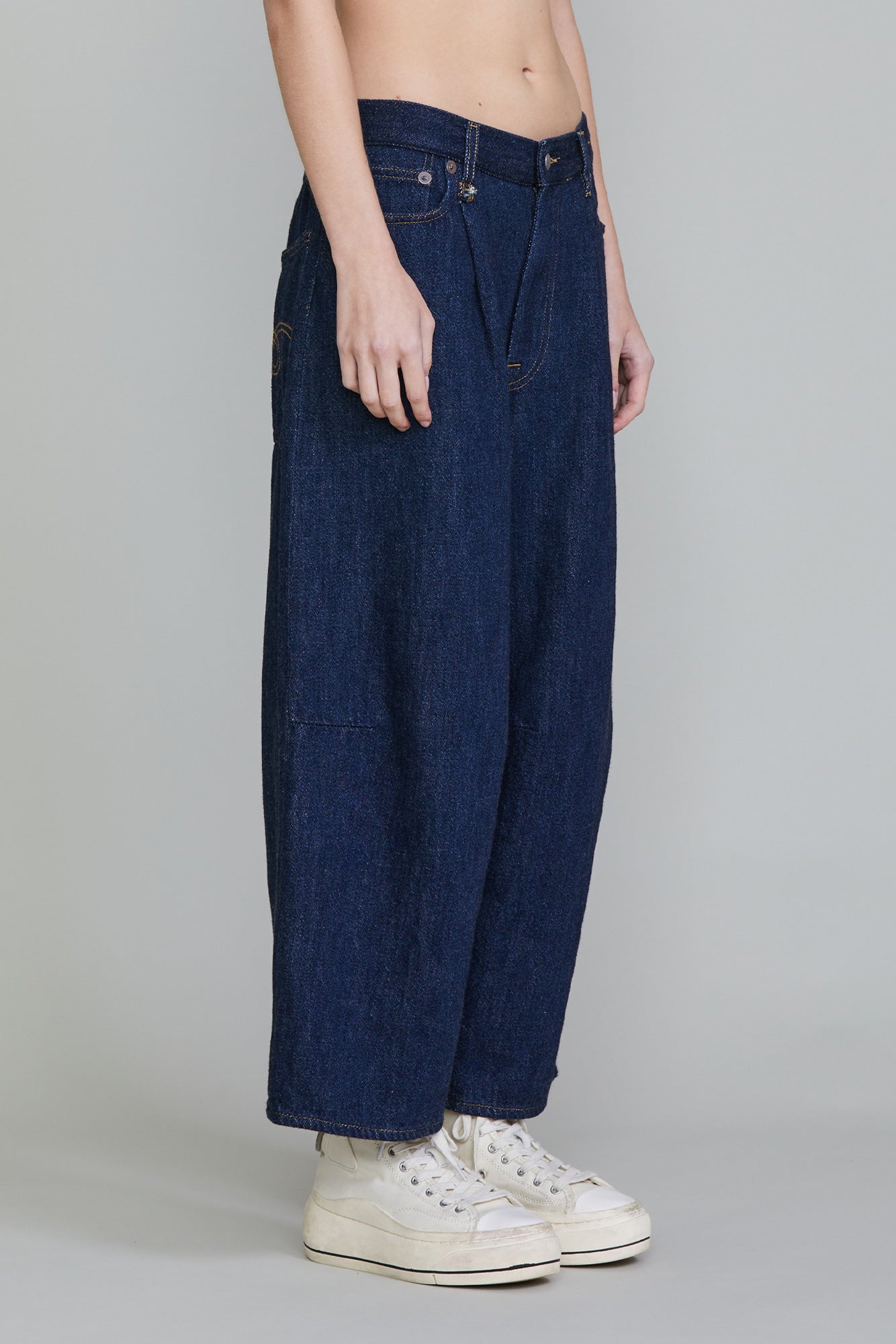 CROPPED WIDELEG JEAN - KOZE RINSED INDIGO - R13