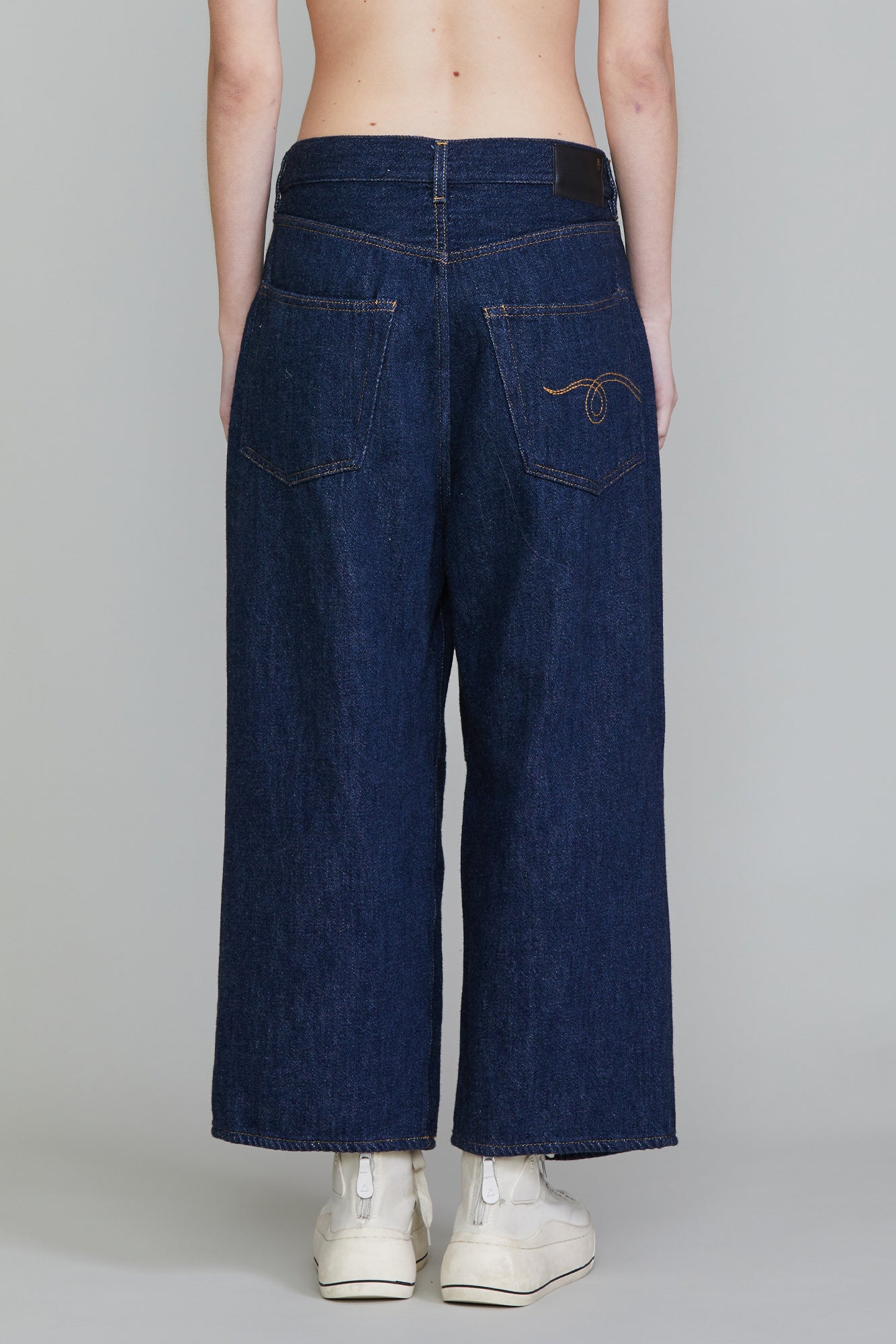 CROPPED WIDELEG JEAN - KOZE RINSED INDIGO - R13