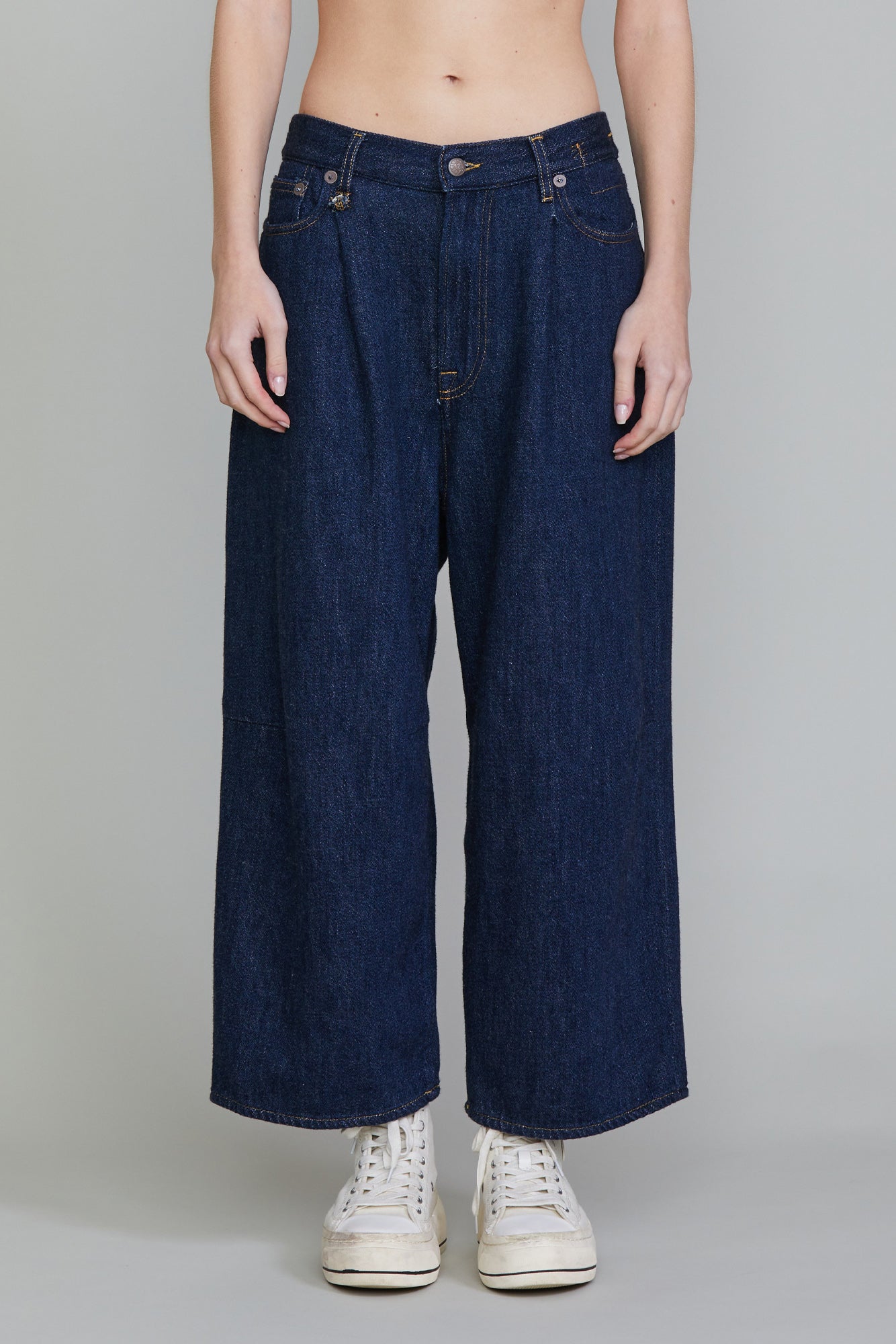 CROPPED WIDELEG JEAN - KOZE RINSED INDIGO - R13