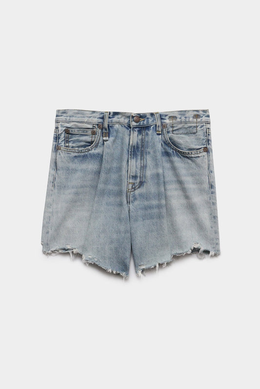 DAMON PLEATED SHORT - LENNON BLUE - R13