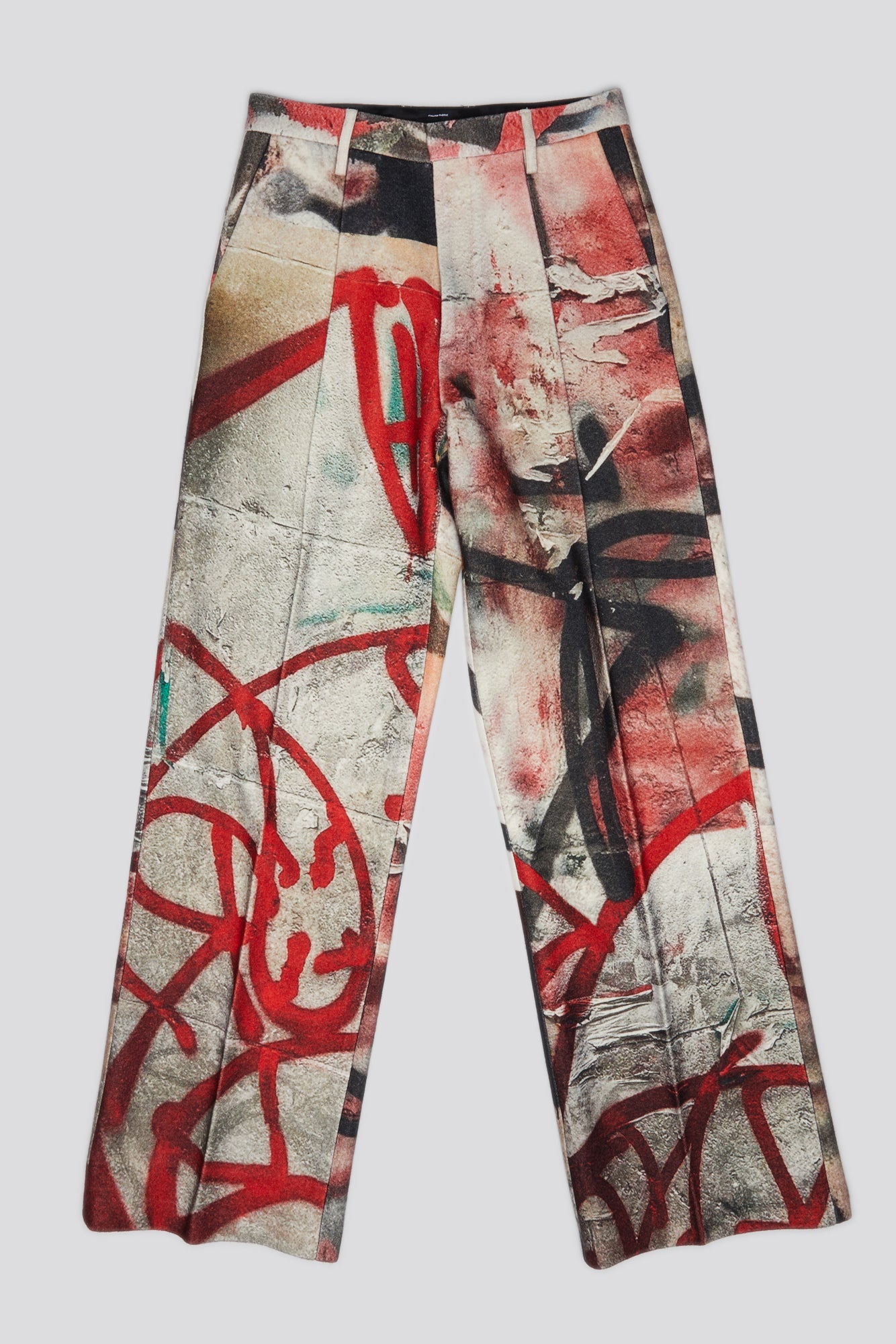 DAMON WOOL TROUSER - GRUNGE MURAL - R13