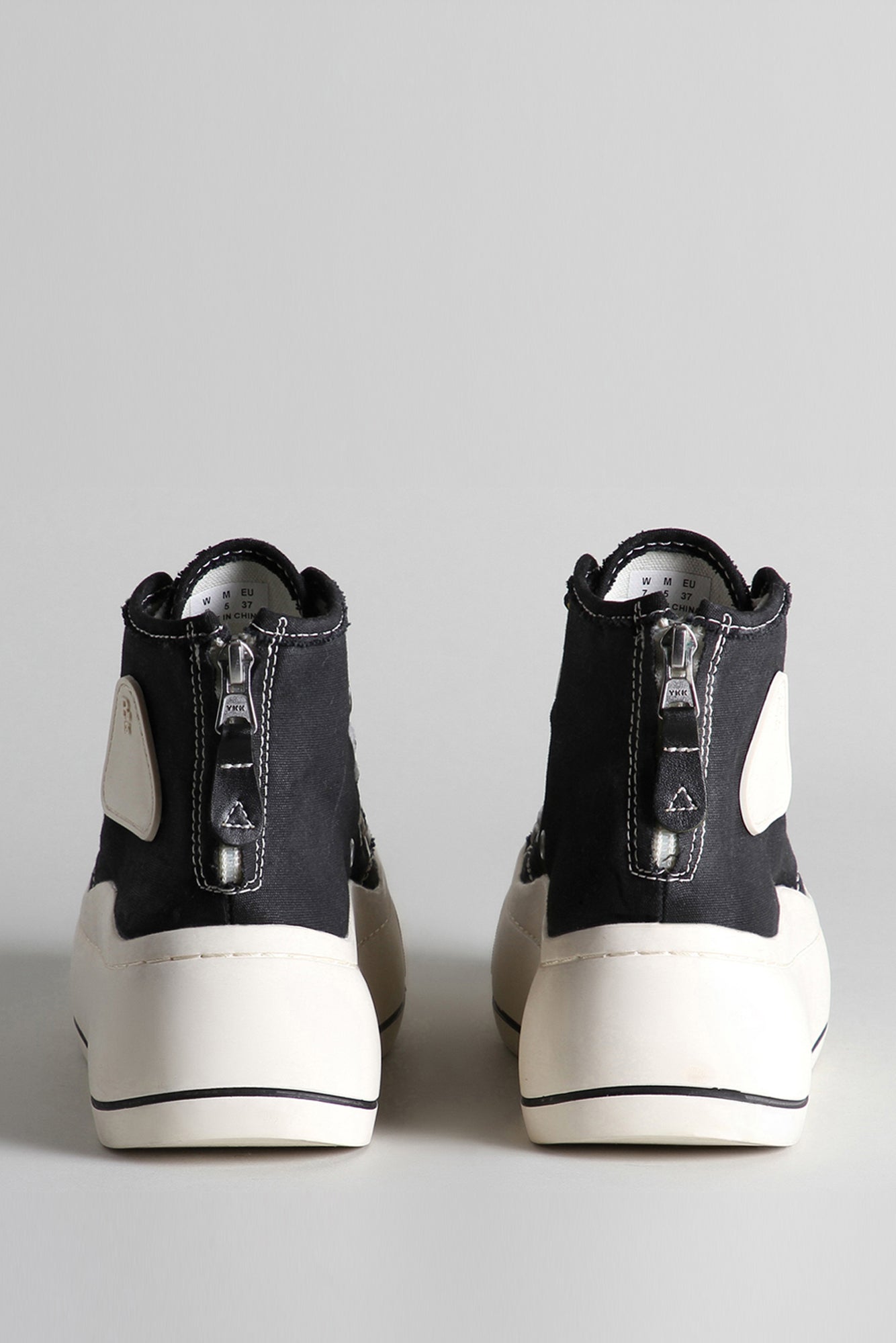 DOUBLE GROMMET KURT HIGH TOP SNEAKER - BLACK - R13