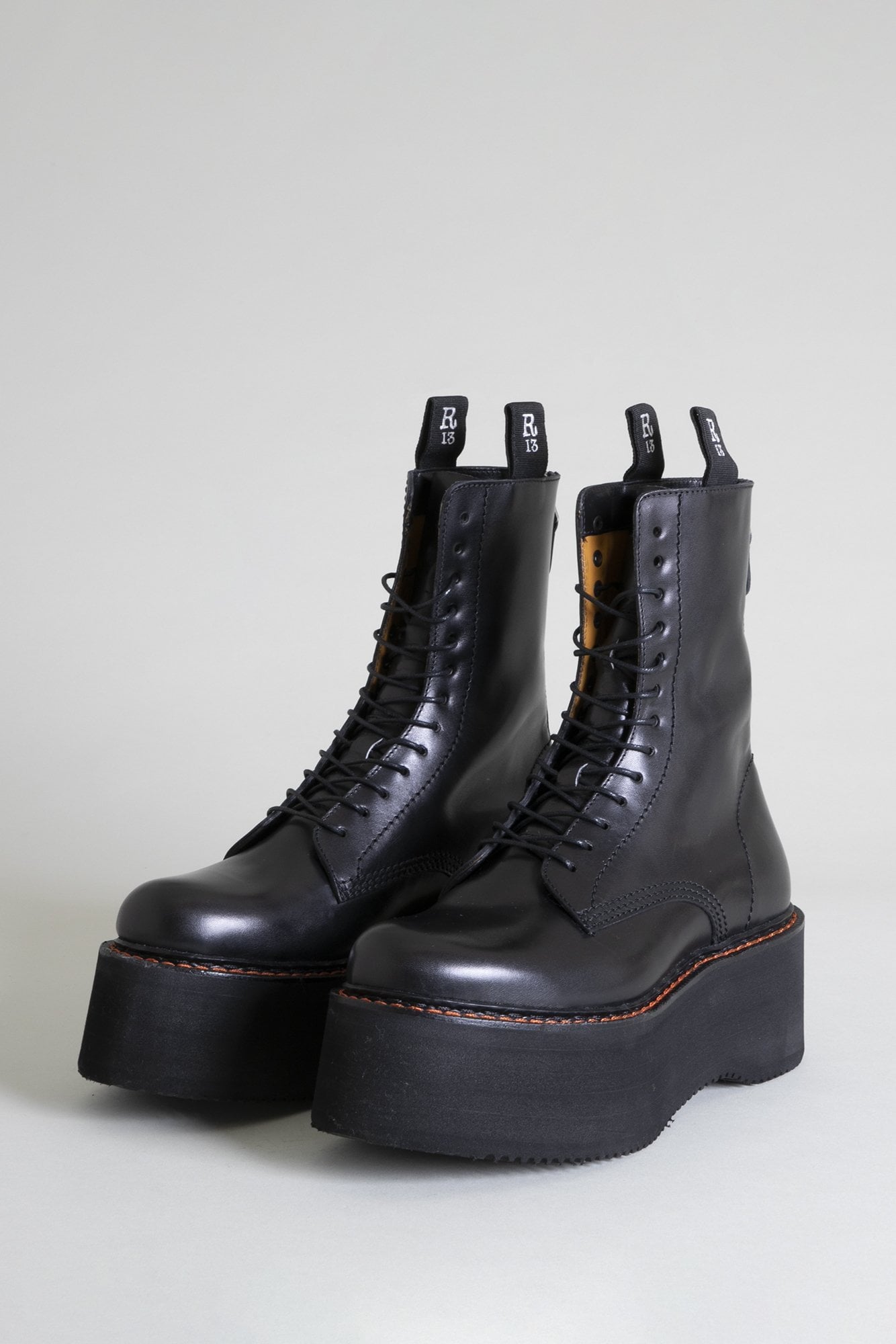 DOUBLE STACK BOOT - BLACK - R13