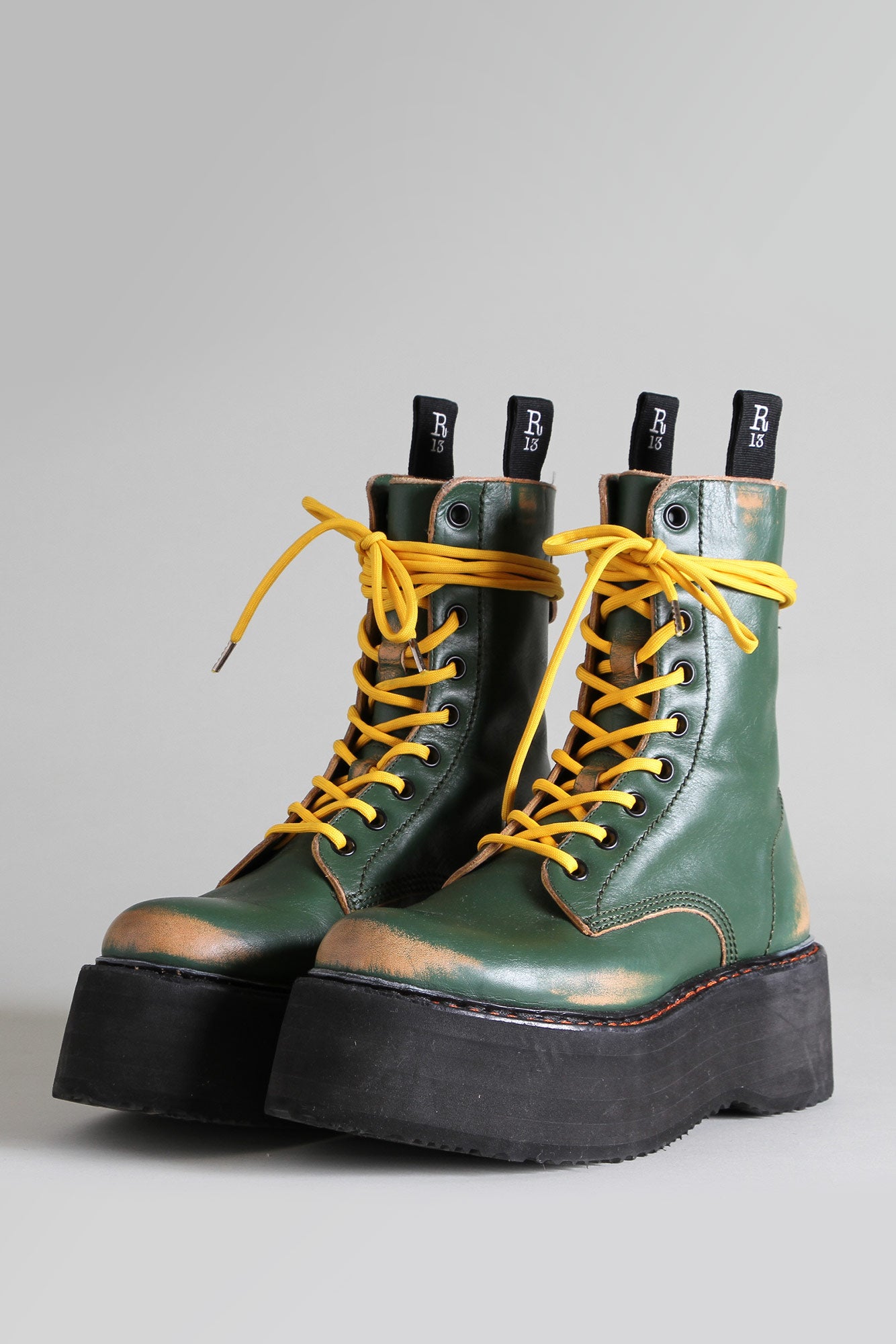 DOUBLE STACK BOOT - HUNTER GREEN REMOVE - R13