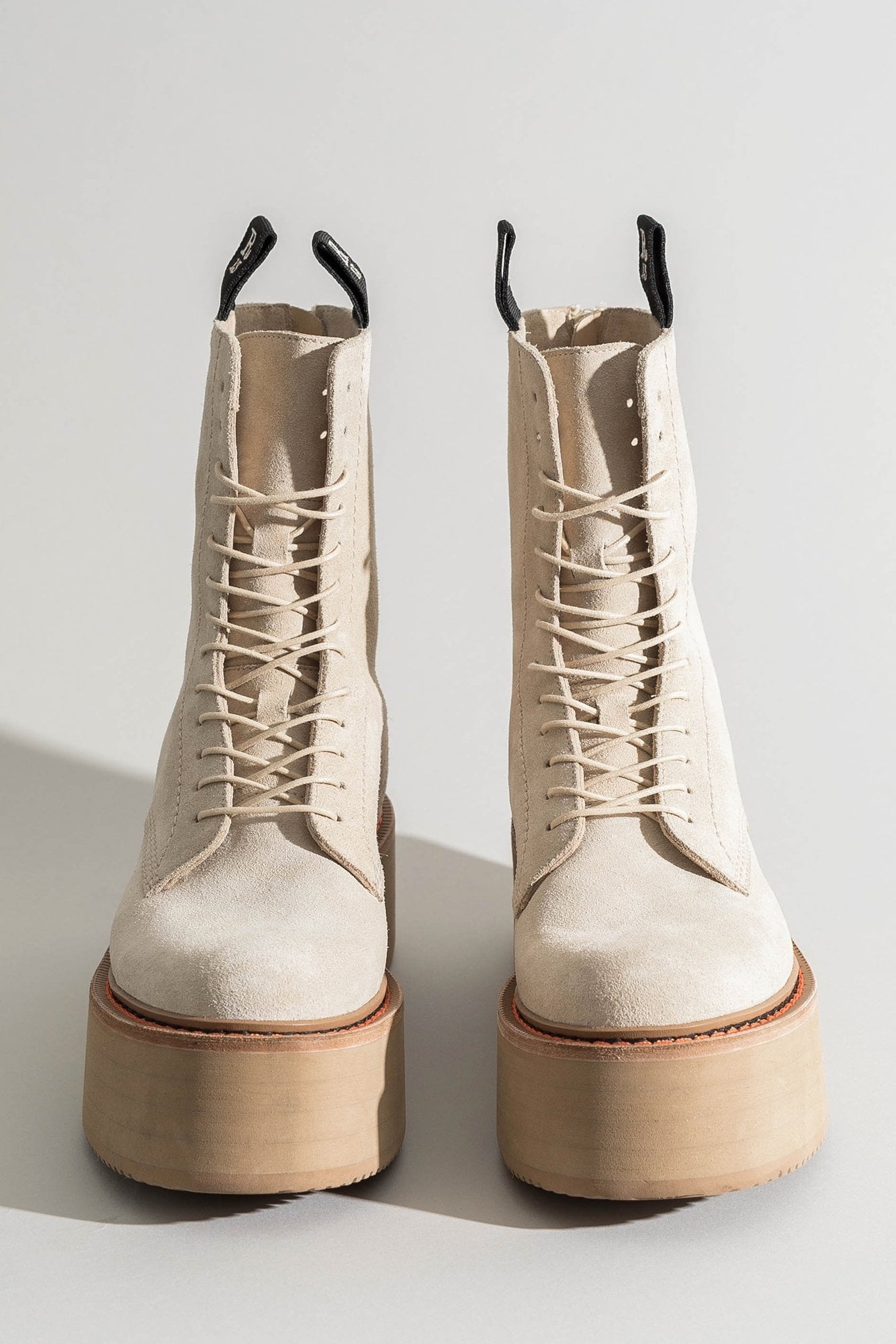 DOUBLE STACK BOOT - KHAKI SUEDE - R13