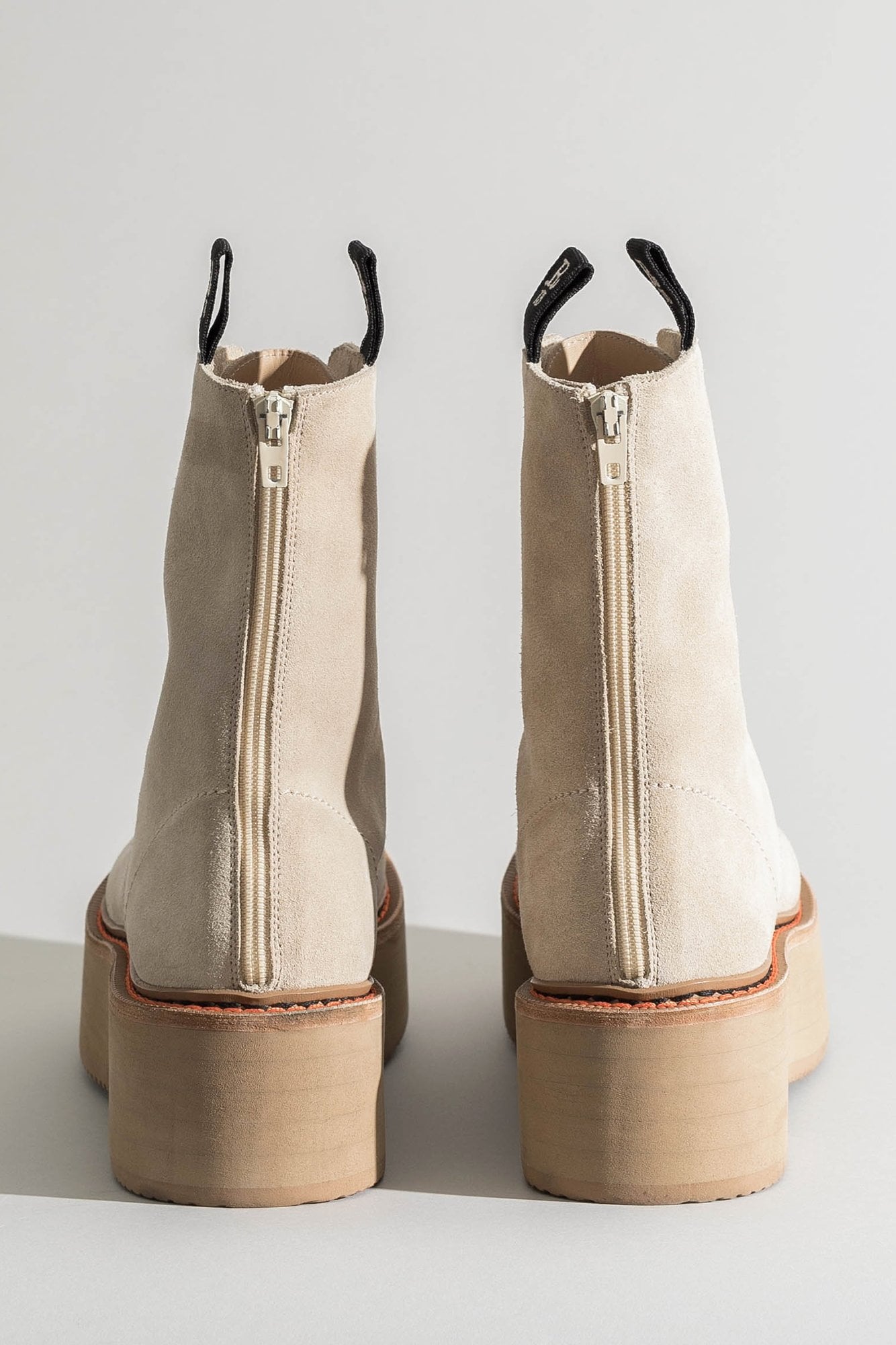 DOUBLE STACK BOOT - KHAKI SUEDE - R13