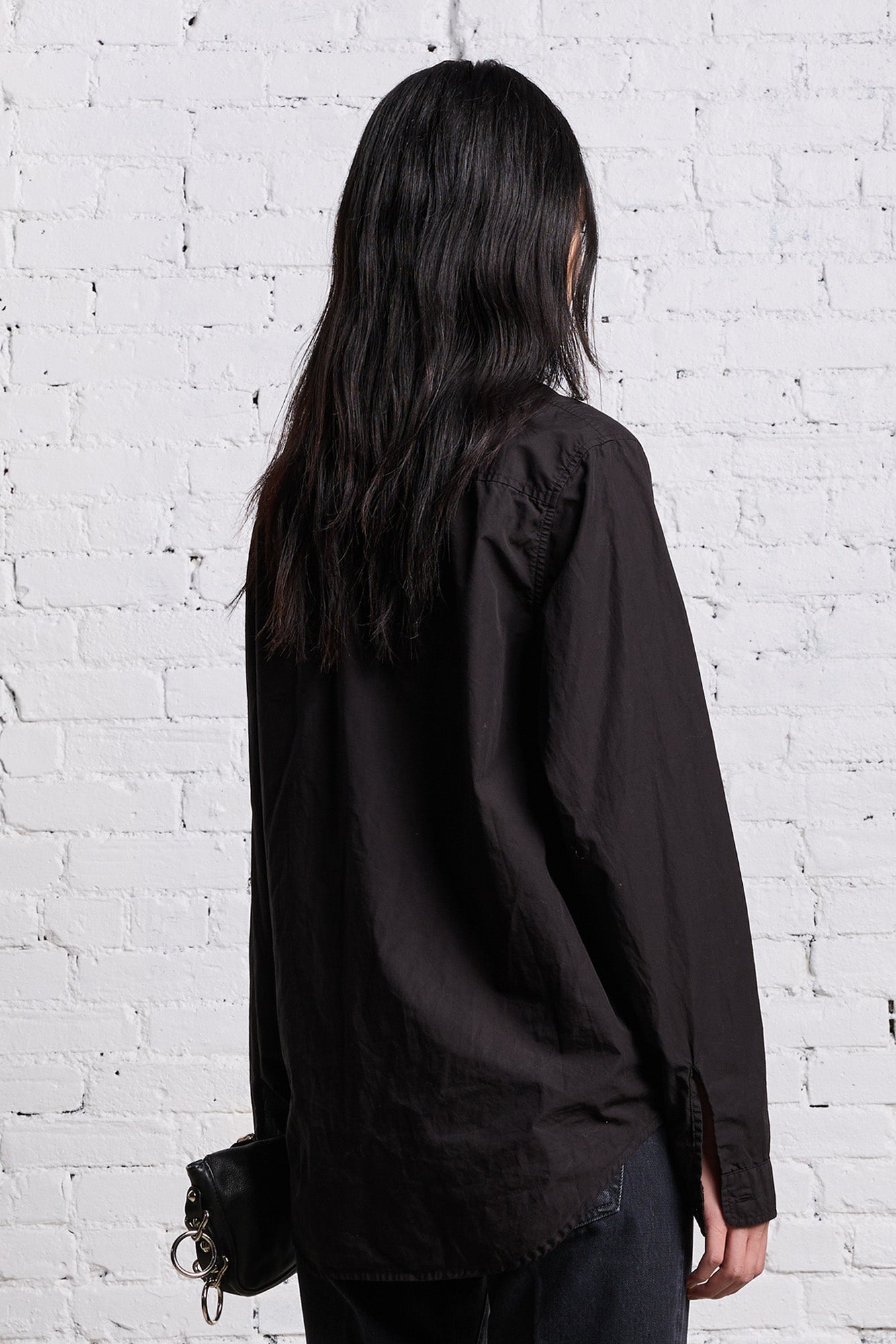 FOLDOUT SHIRT - BLACK OVERDYE - R13