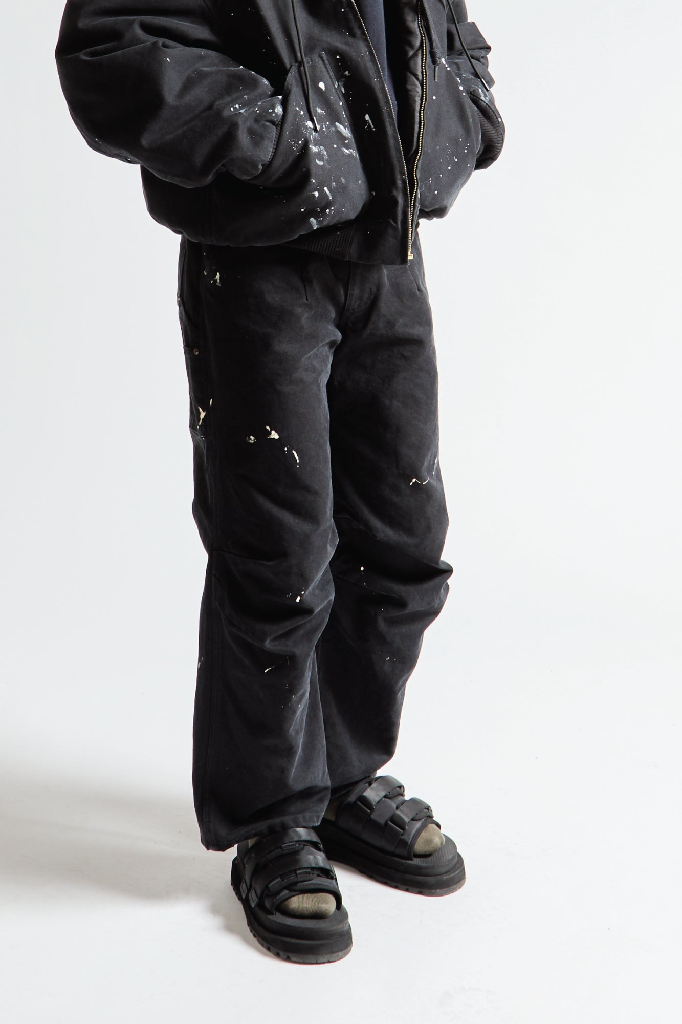 GLEN CARPENTER PANTS - SHADOW BLACK - R13