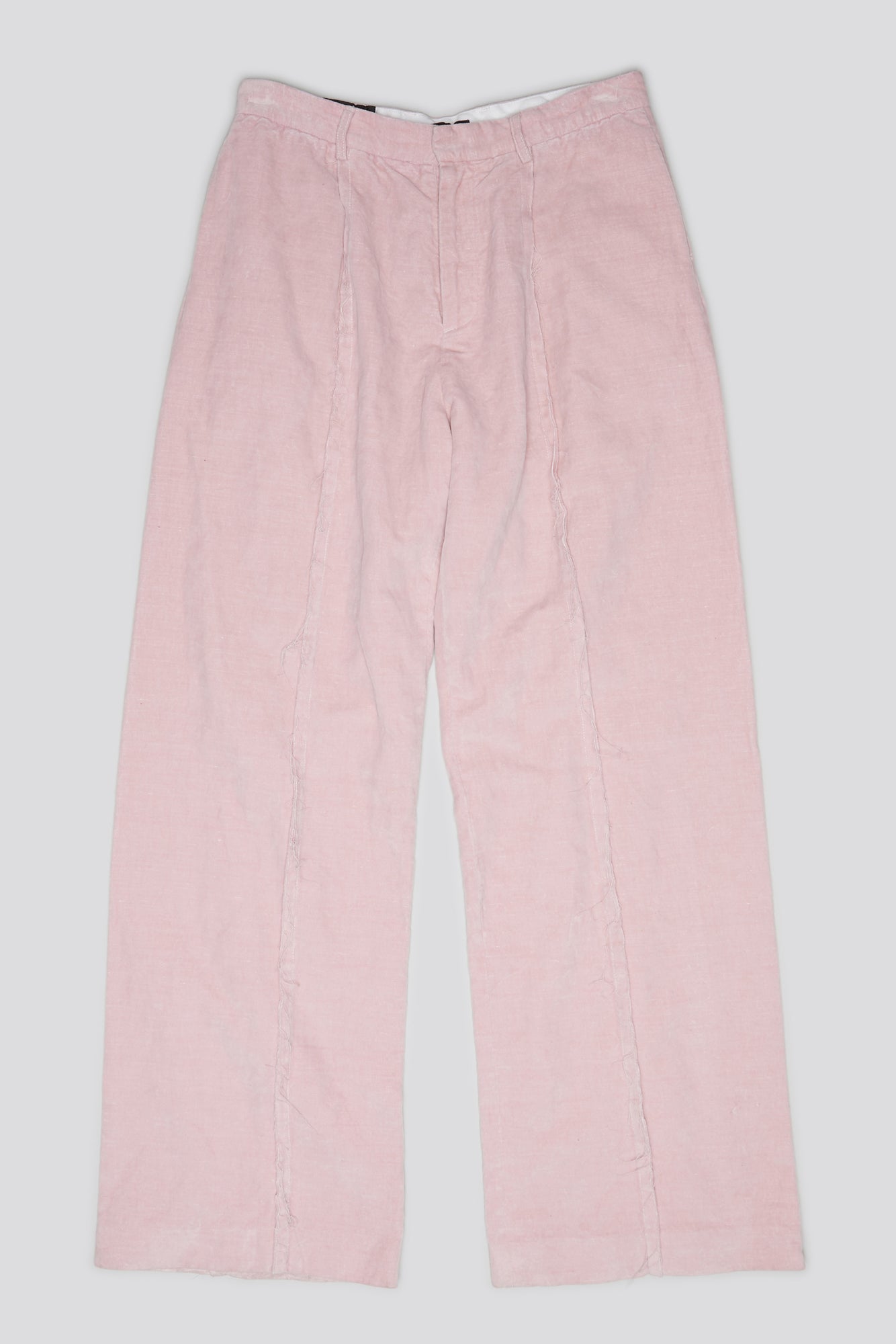 INVERTED TROUSER - PINK VELVET - R13