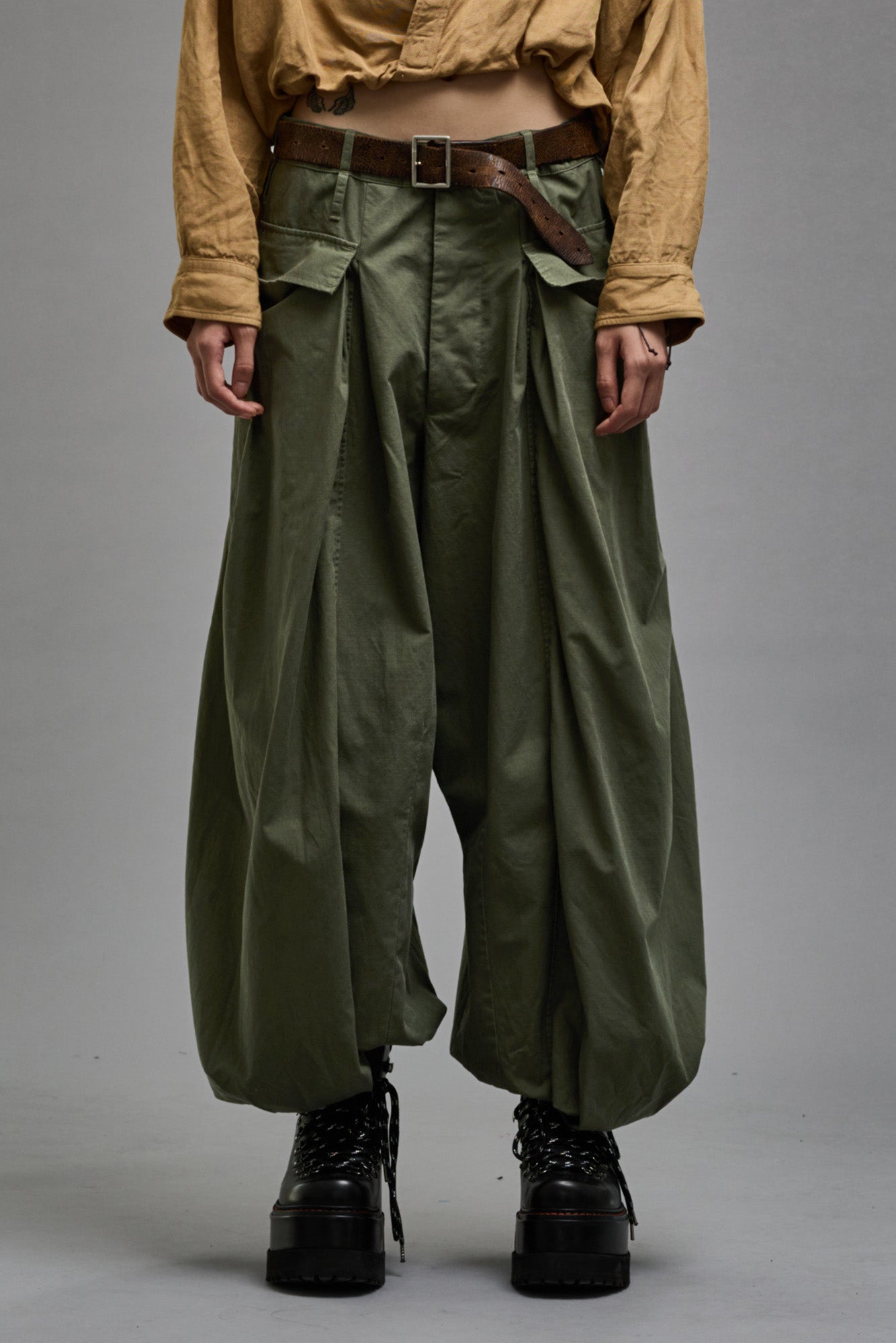 JESSE ARMY PANT - OLIVE RIPSTOP - R13