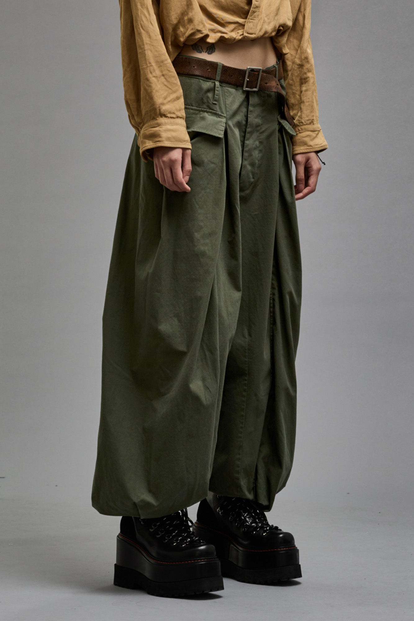 JESSE ARMY PANT - OLIVE RIPSTOP - R13