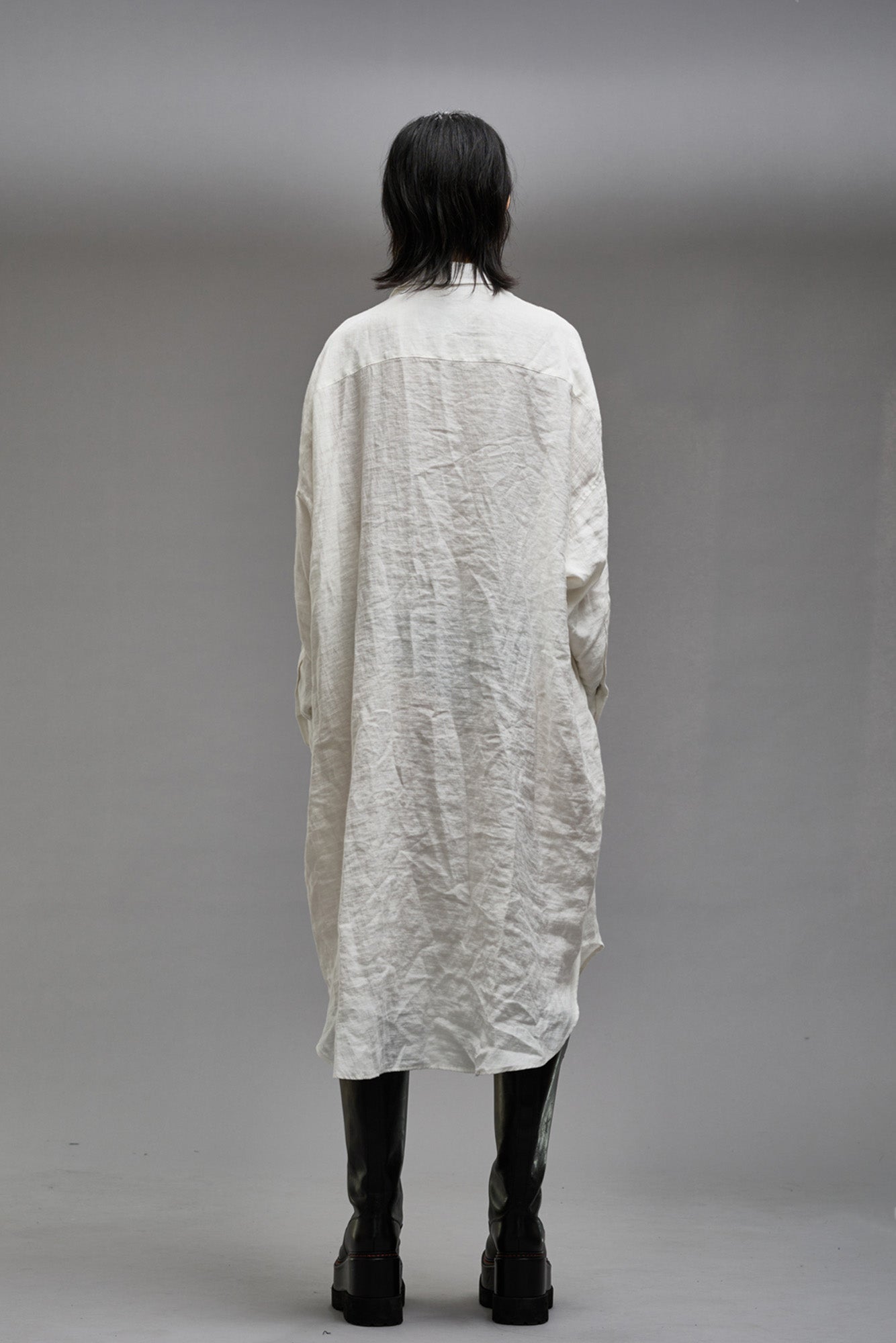 JUMBO SHIRTDRESS - WHITE - R13