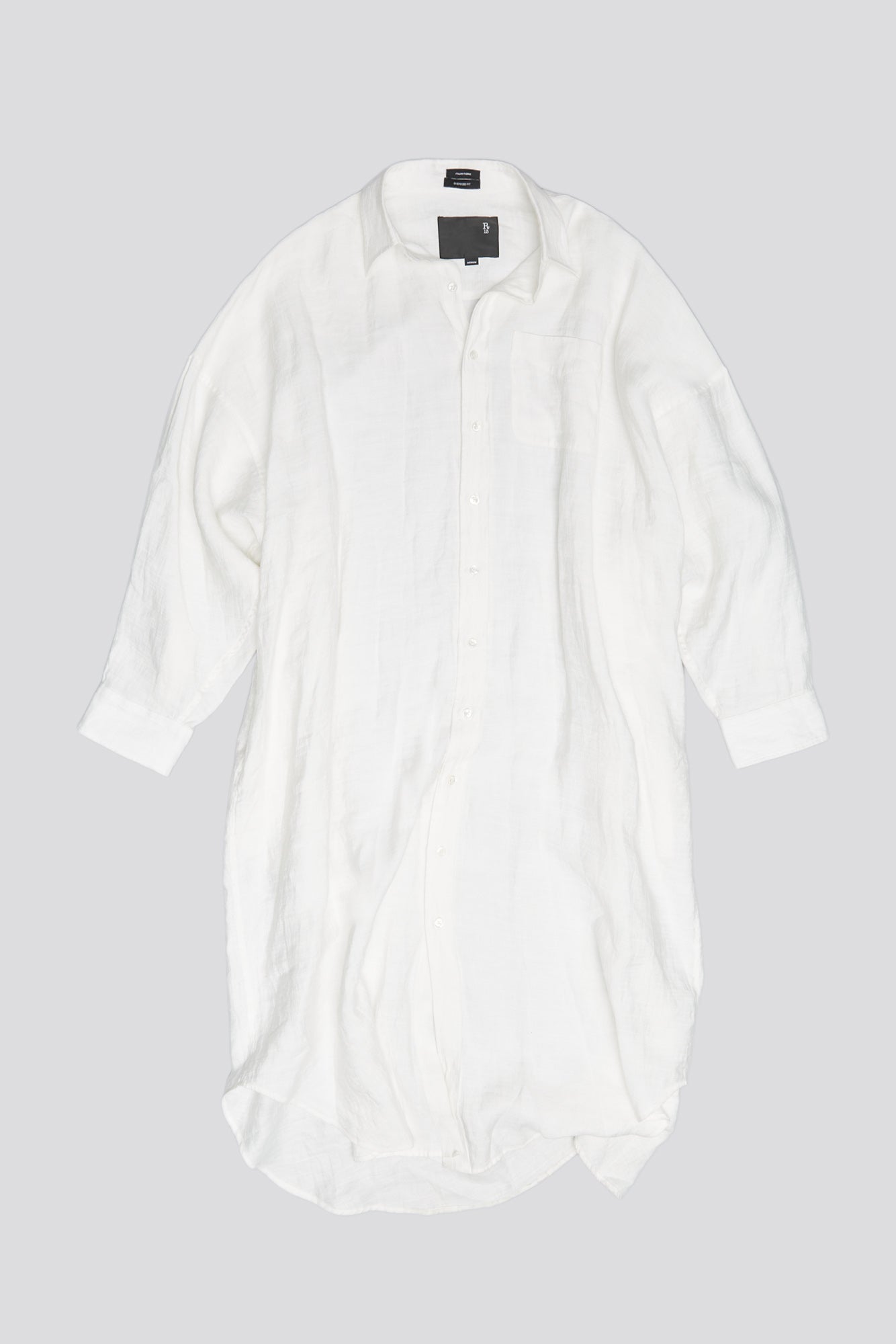 JUMBO SHIRTDRESS - WHITE - R13