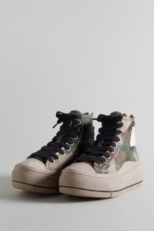 KURT HIGH TOP SNEAKER- CAMO & BROWN - R13