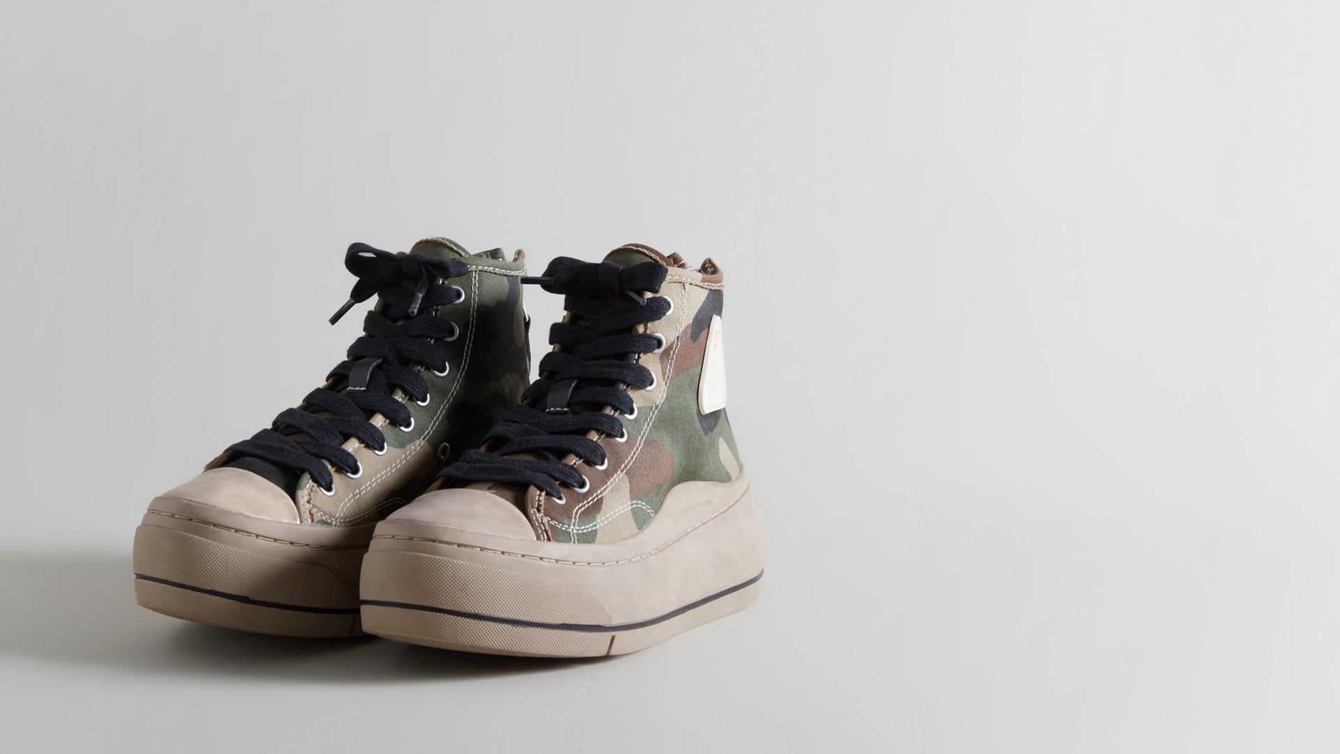 KURT HIGH TOP SNEAKER- CAMO & BROWN - R13