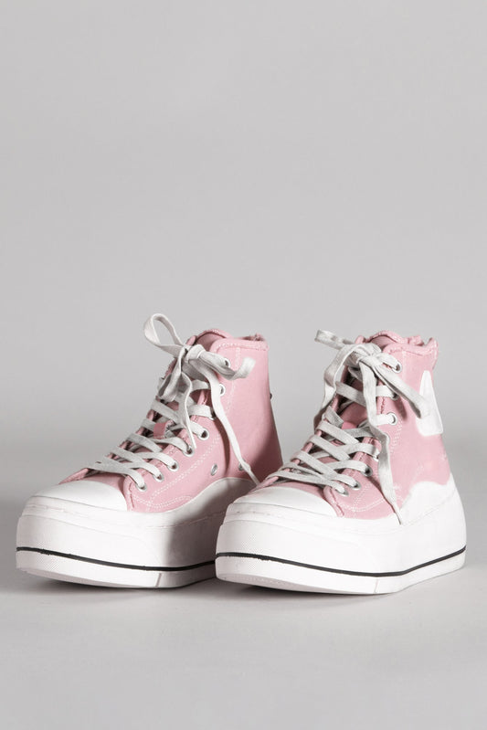 KURT HIGH TOP SNEAKER - PINK - R13