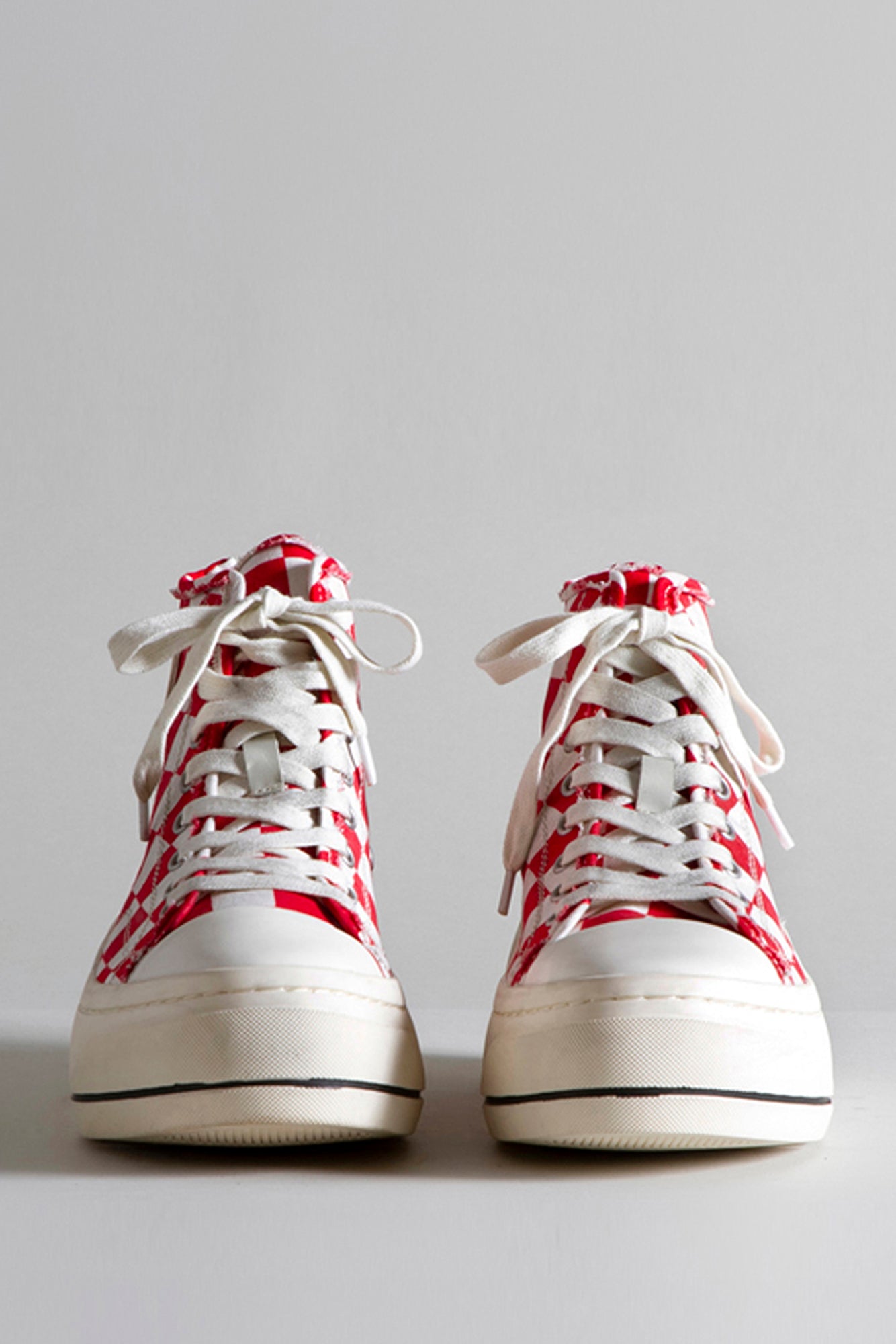 KURT HIGH TOP SNEAKER - RED CHECKER - R13