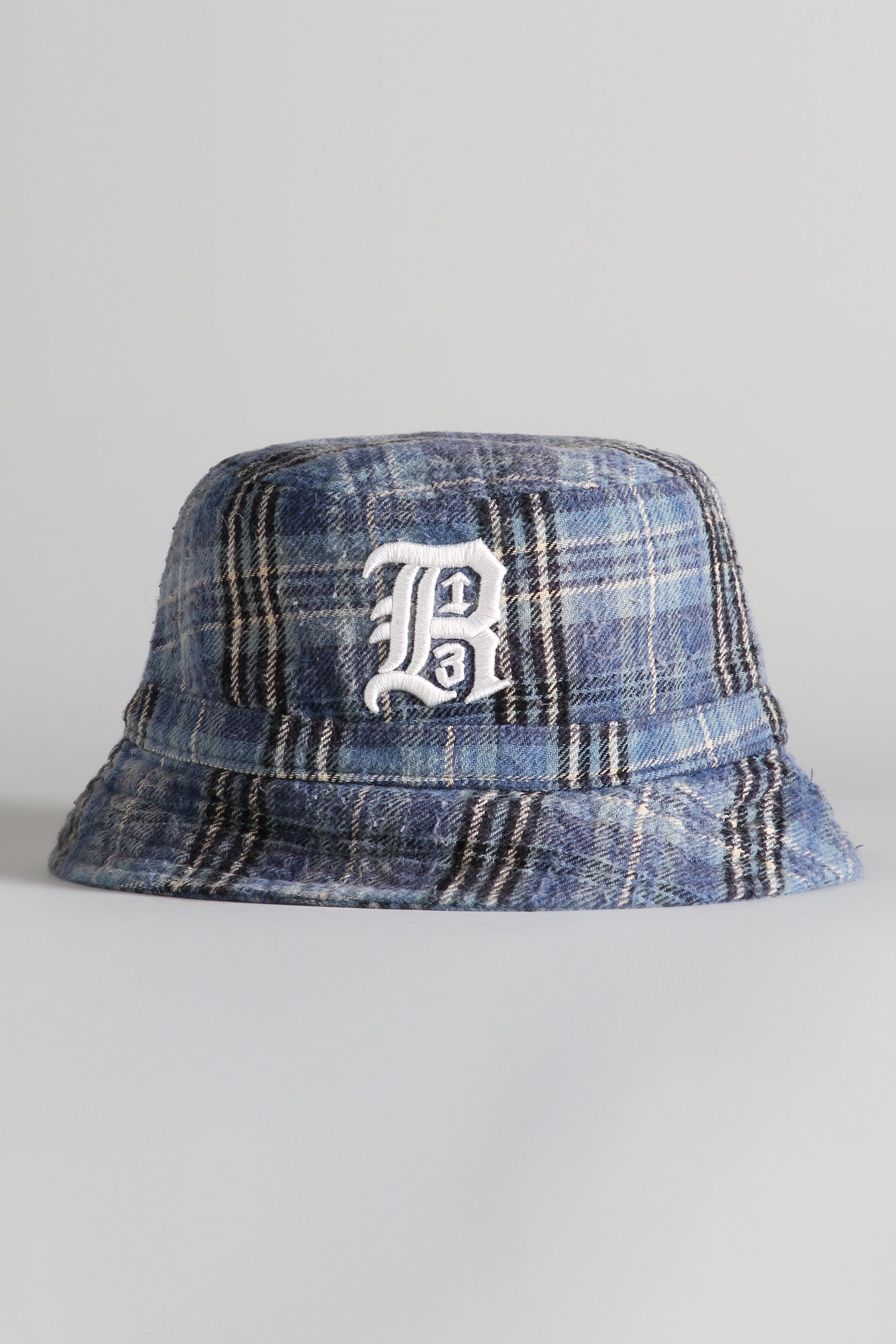 LAYERED BUCKET HAT - BLUE PLAID - R13