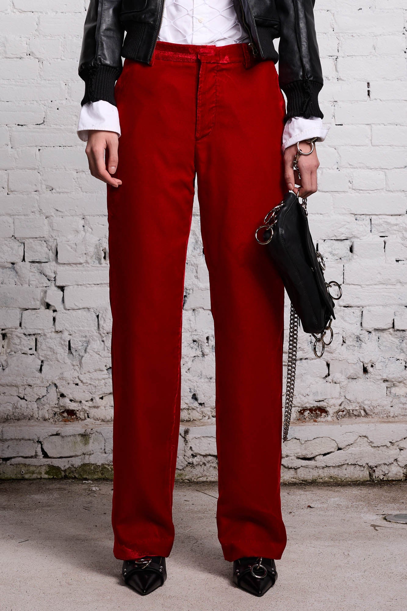 LEMMY TROUSER - RED VELVET - R13