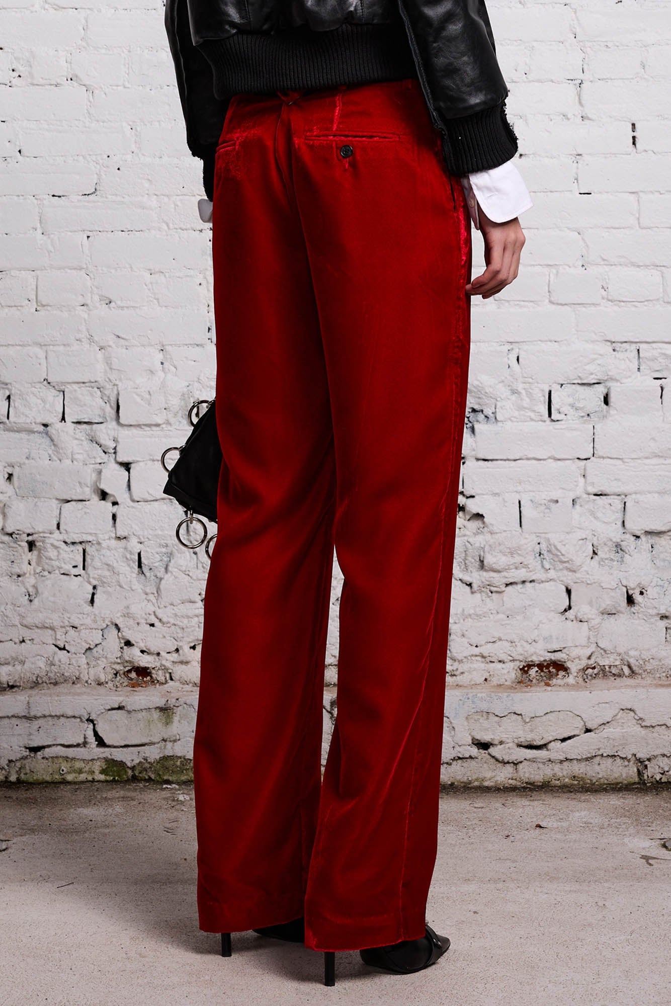 LEMMY TROUSER - RED VELVET - R13