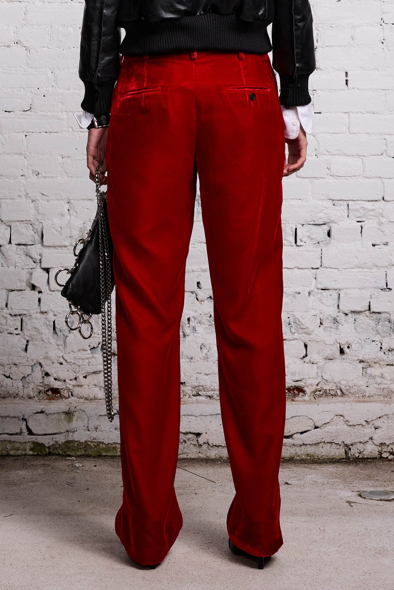 LEMMY TROUSER - RED VELVET - R13