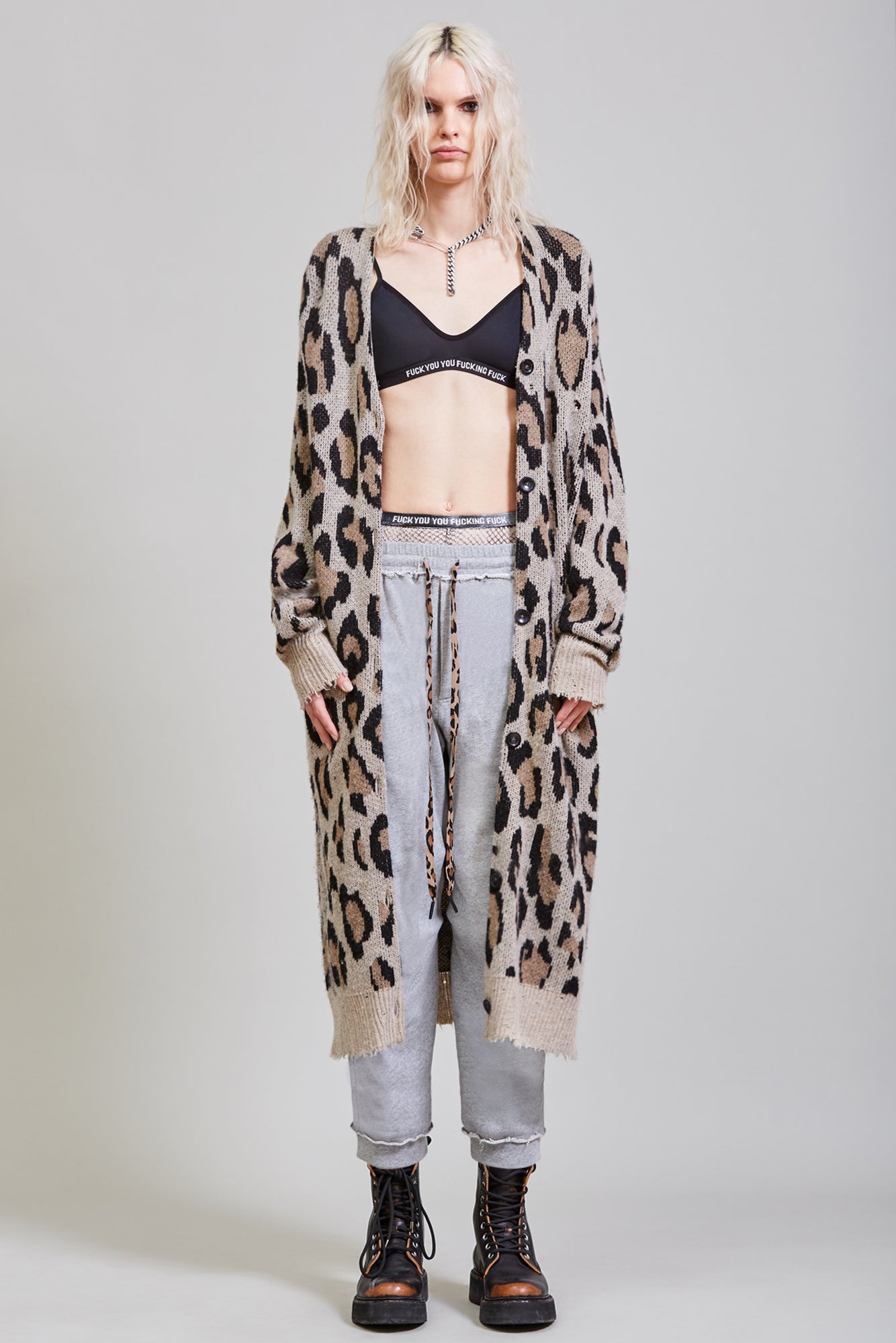 Long leopard sweater hotsell