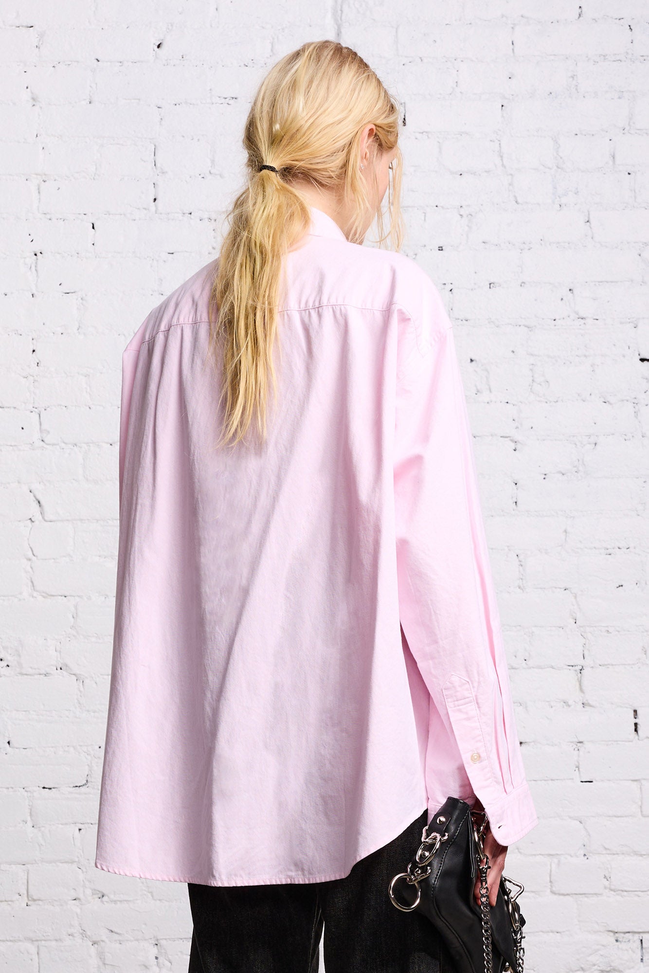 LONG SLEEVE BUTTON-UP - LIGHT PINK - R13