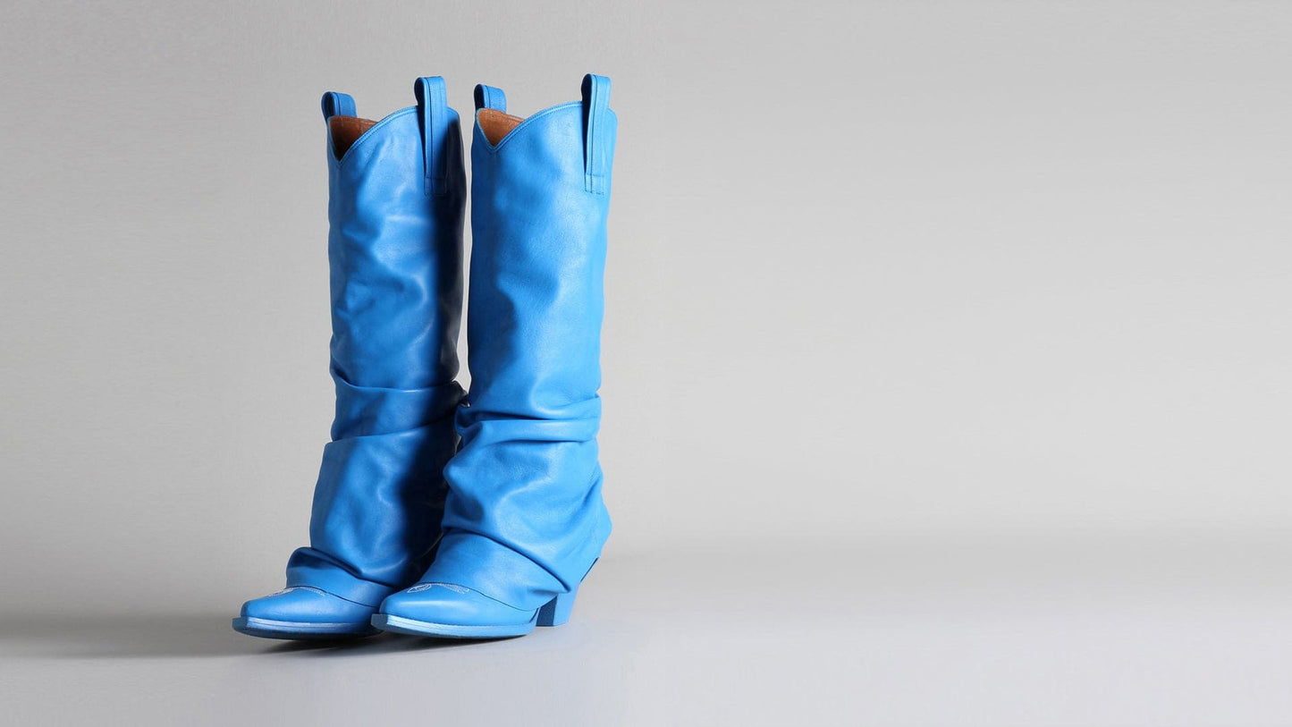 MID COWBOY BOOT - ELECTRIC BLUE - R13