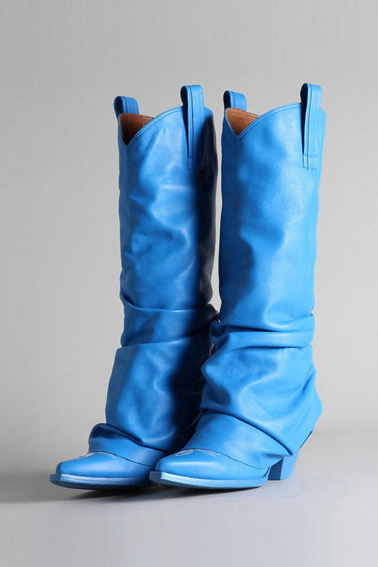 MID COWBOY BOOT - ELECTRIC BLUE - R13