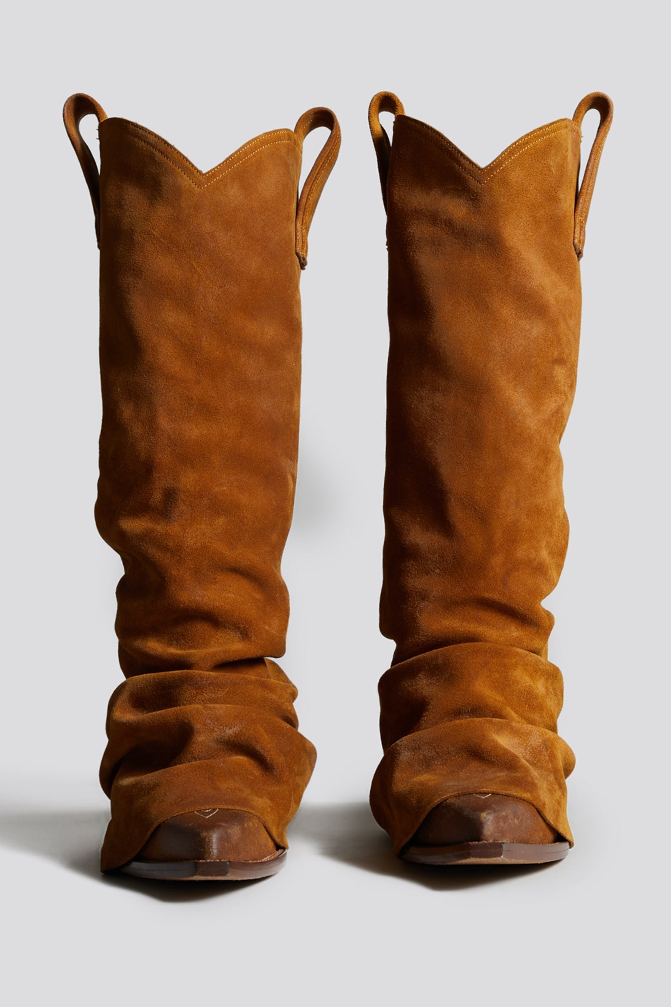 MID COWBOY BOOT - LIGHT BROWN - R13