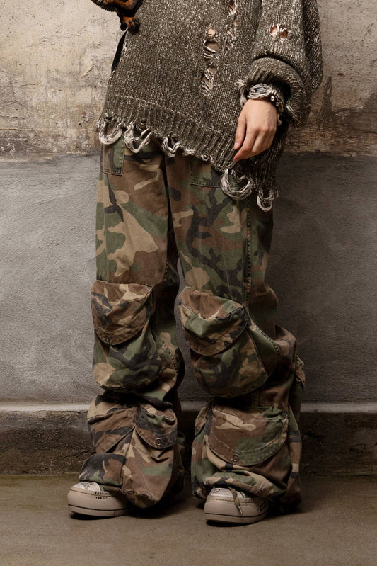 MULTI-POCKET UTILITY PANT - CAMO - R13