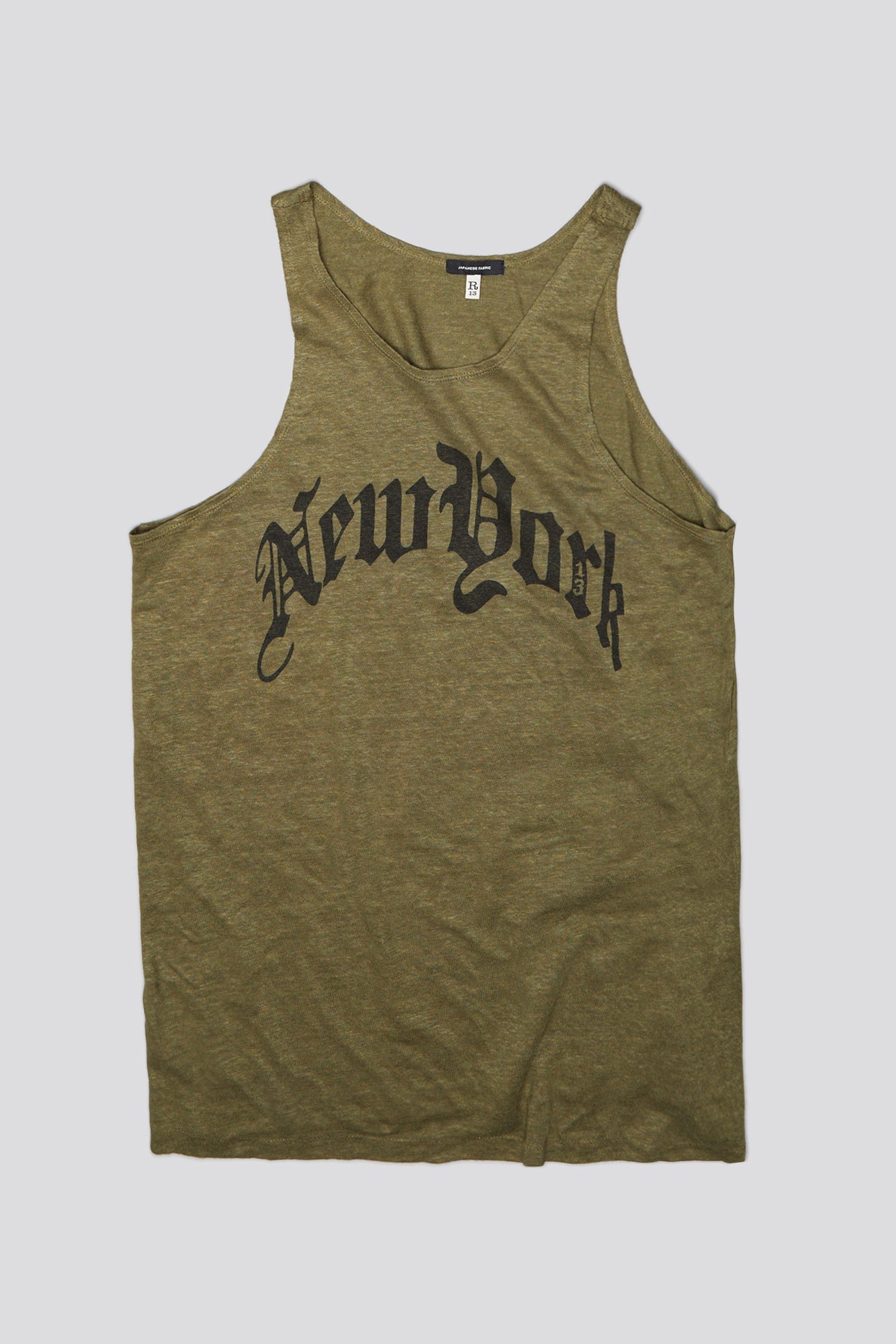 NEW YORK RELAXED TANK - OLIVE - R13