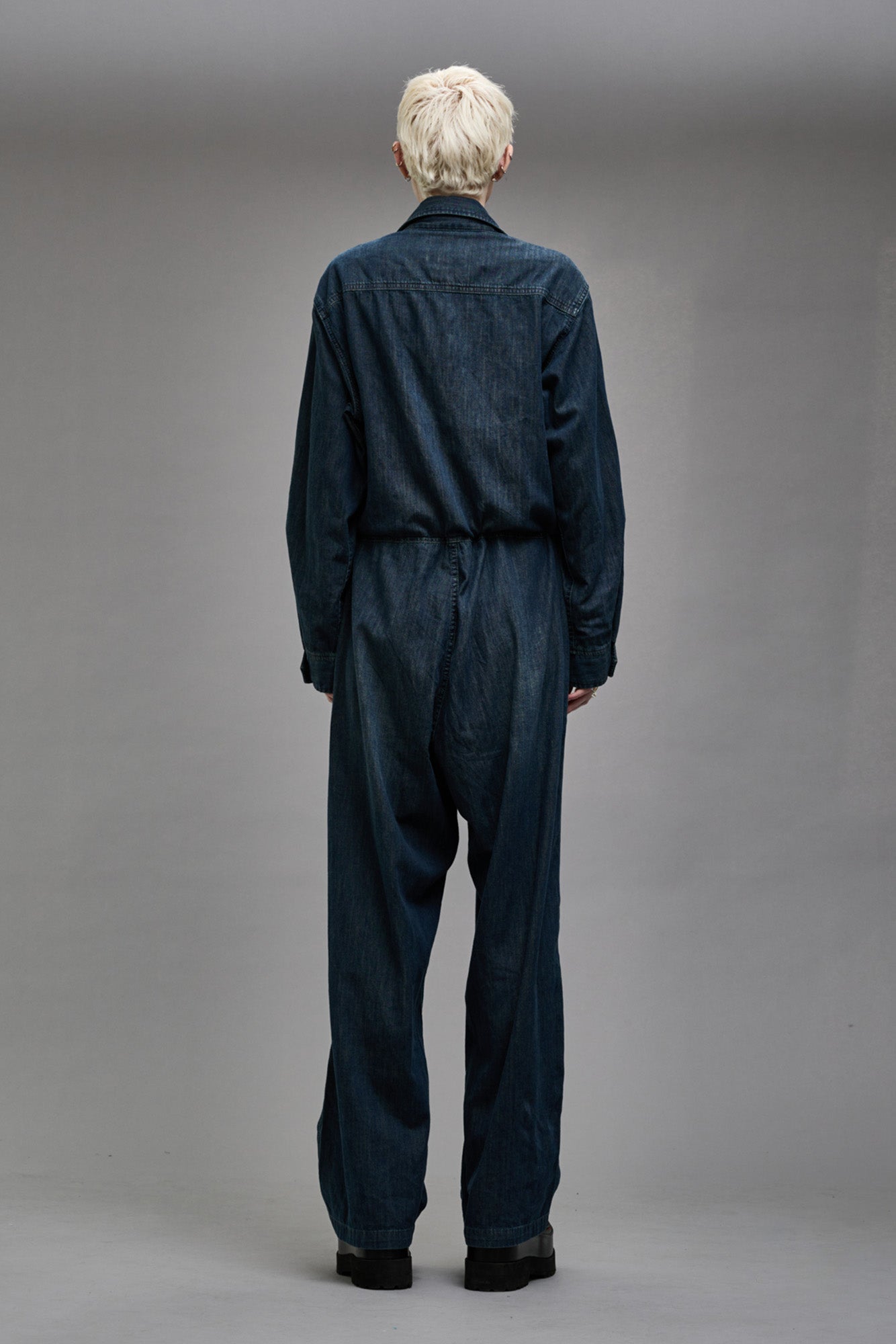 OPEN FRONT COVERALL - CARMEN INDIGO - R13