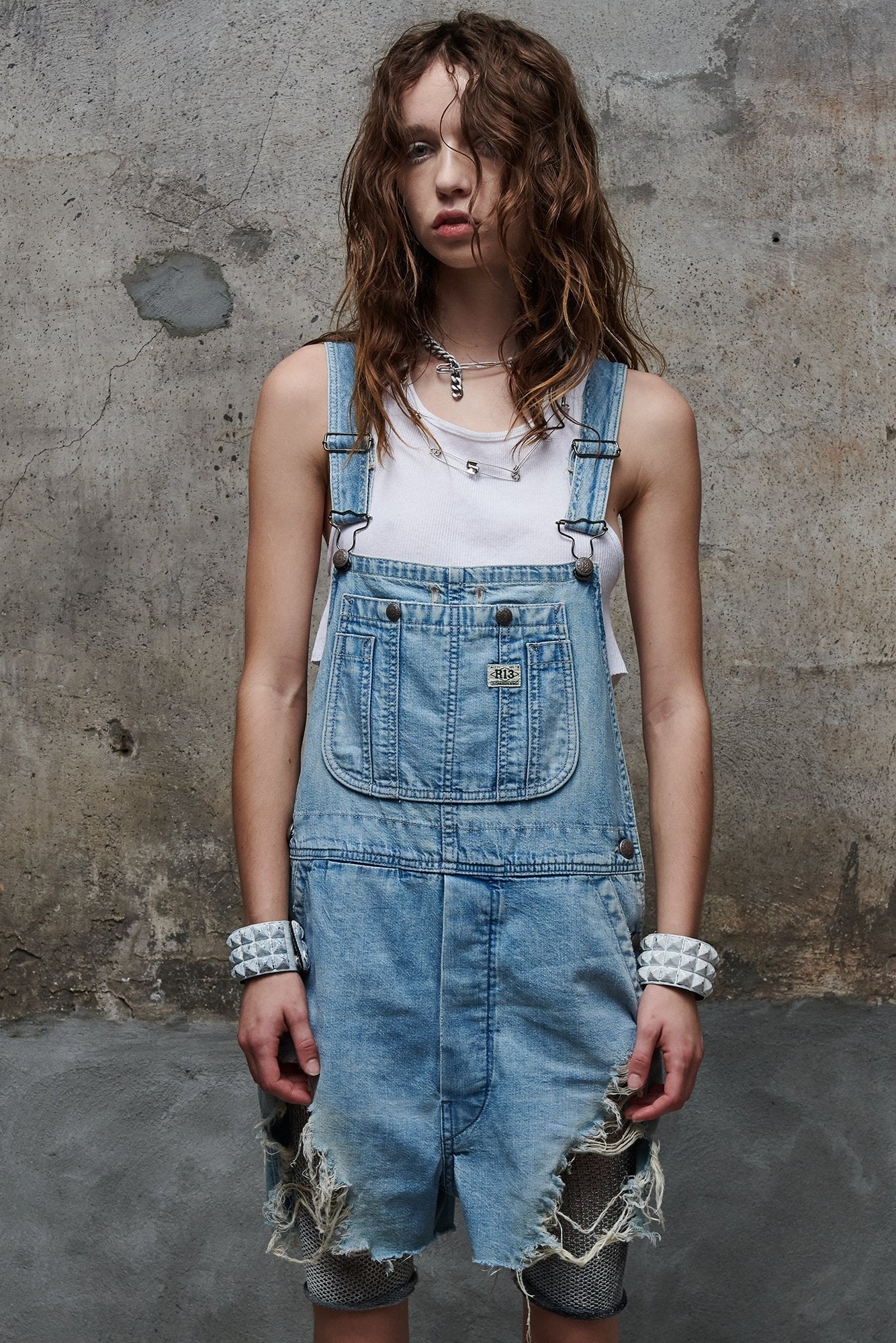 OVERALL SHORT - ELTON BLUE - R13