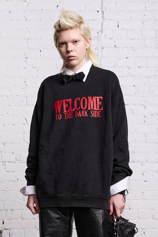 OVERSIZED DARK SIDE CREWNECK - ACID BLACK - R13