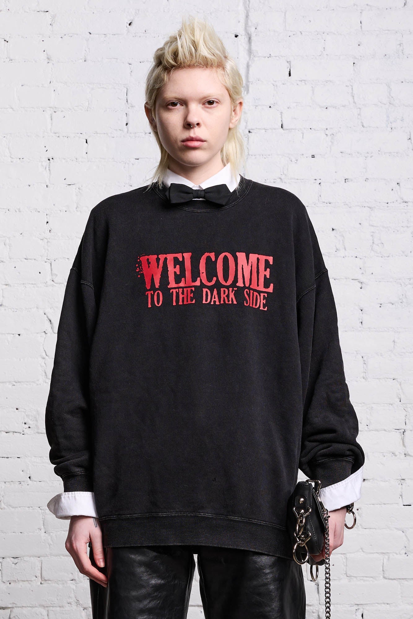 OVERSIZED DARK SIDE CREWNECK - ACID BLACK - R13