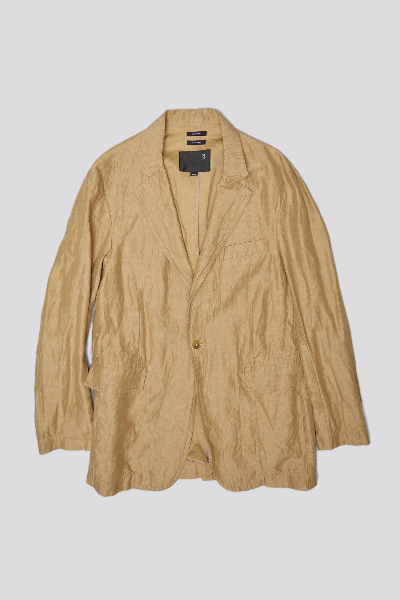 OVERSIZED RAGGED BLAZER - KHAKI - R13