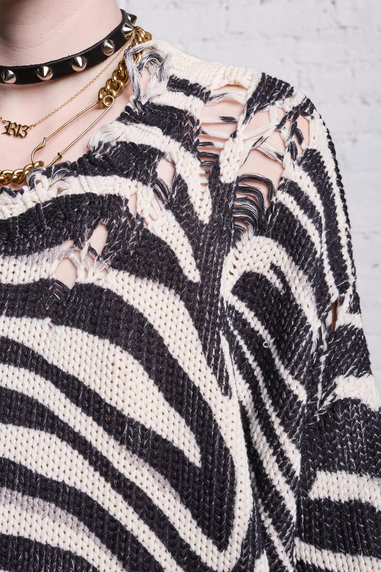 OVERSIZED SWEATER - ZEBRA PRINT - R13