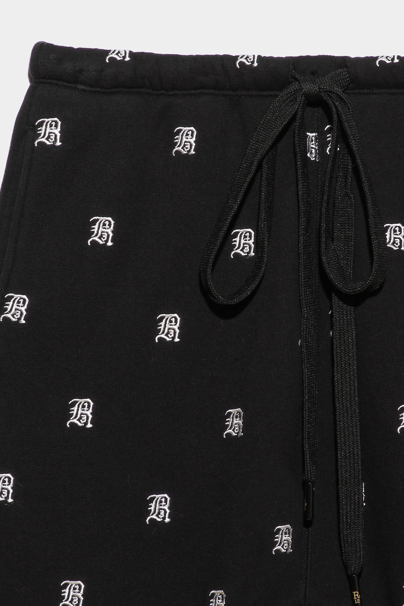 R13 ALLOVER SWEATPANTS - BLACK - R13