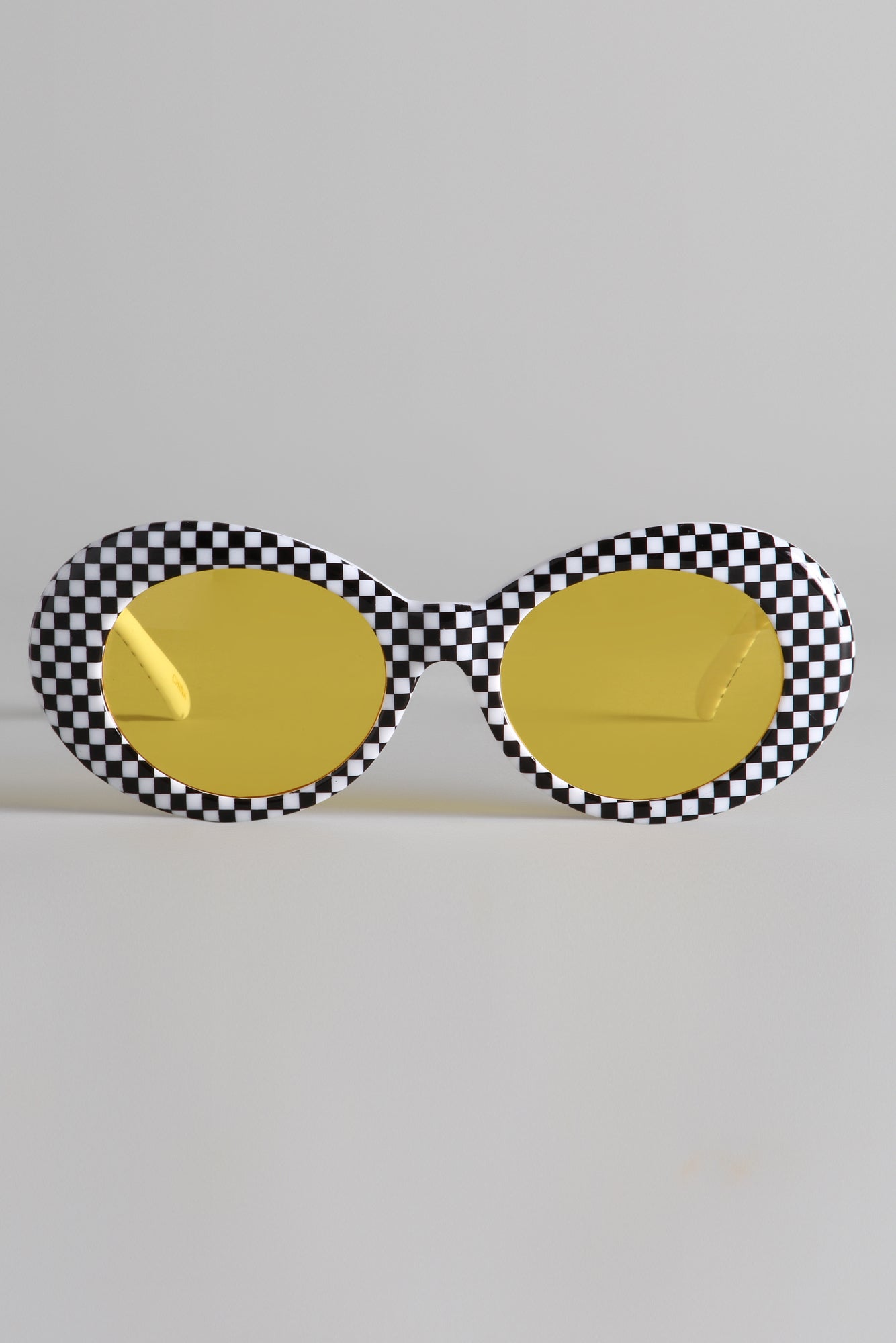 R13 SUNGLASSES - CHECKER AND YELLOW - R13