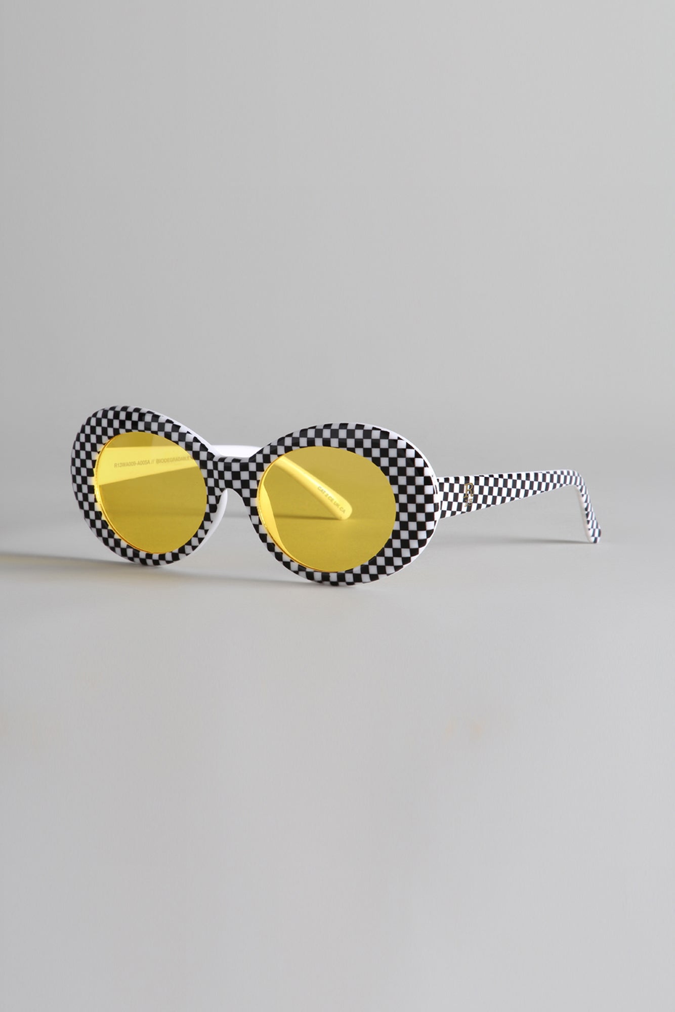 R13 SUNGLASSES - CHECKER AND YELLOW - R13