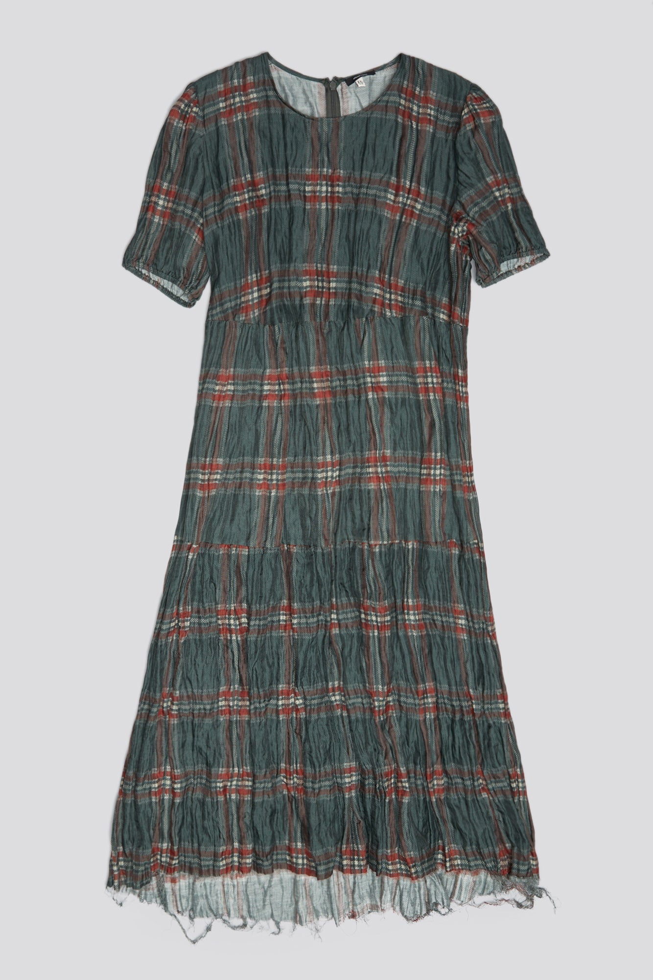 RELAXED MIDI - MARSH GREEN PLAID - R13