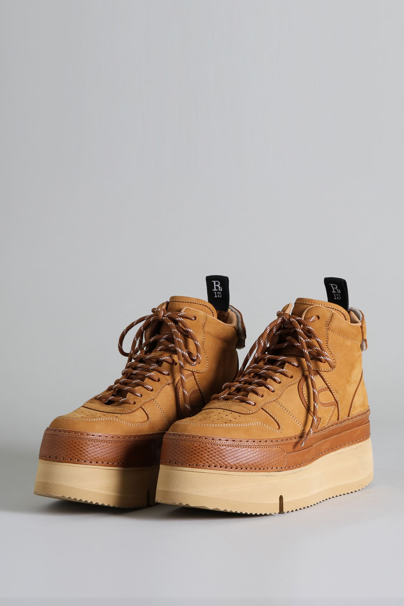 RIOT LEATHER HIGH TOP - TAN NUBUCK - R13