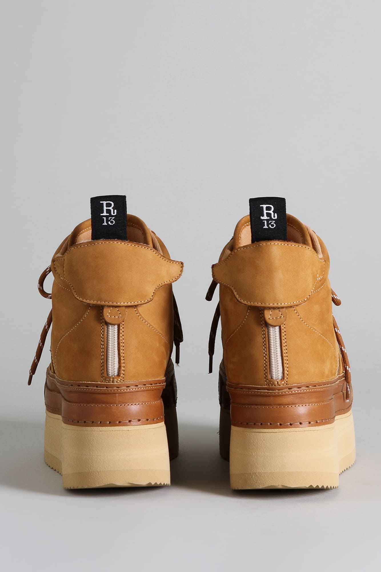 RIOT LEATHER HIGH TOP - TAN NUBUCK - R13