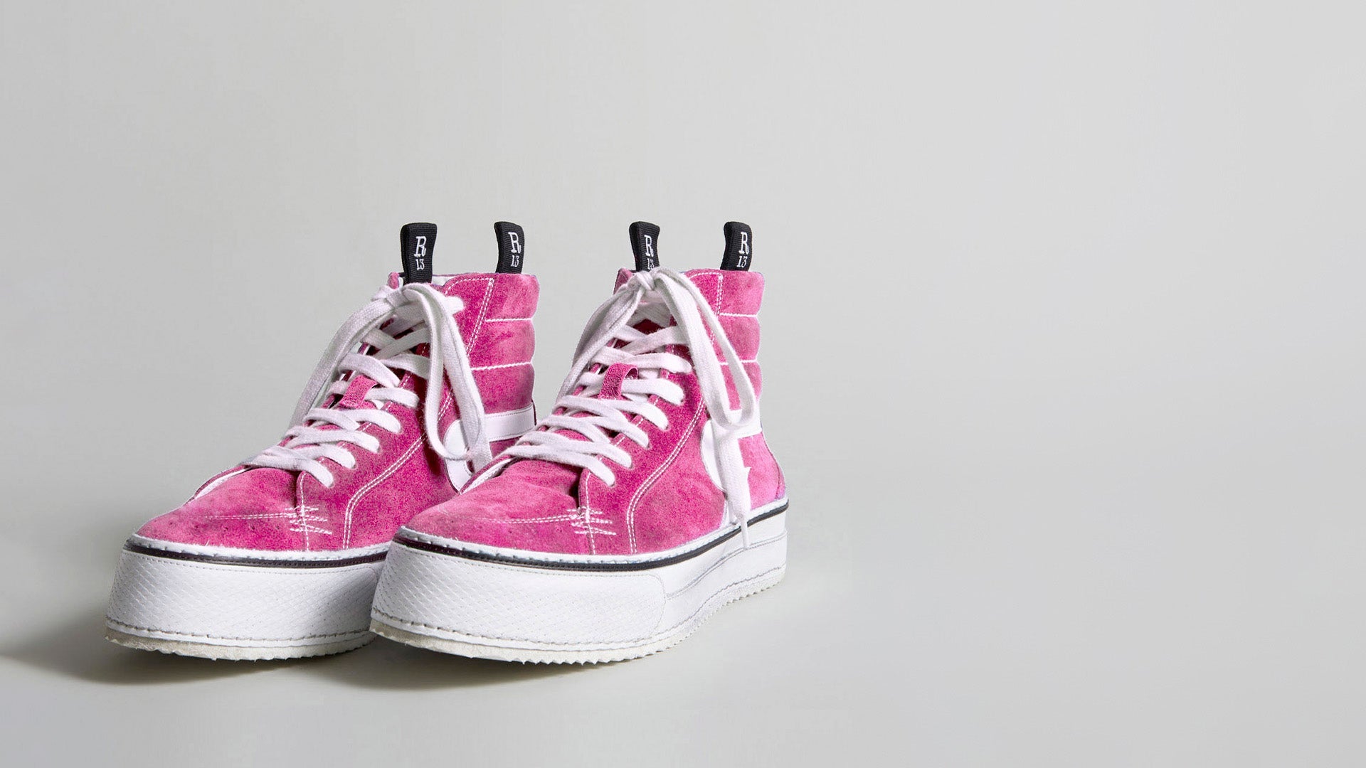 ROGUE HIGH TOP - PINK SUEDE - R13