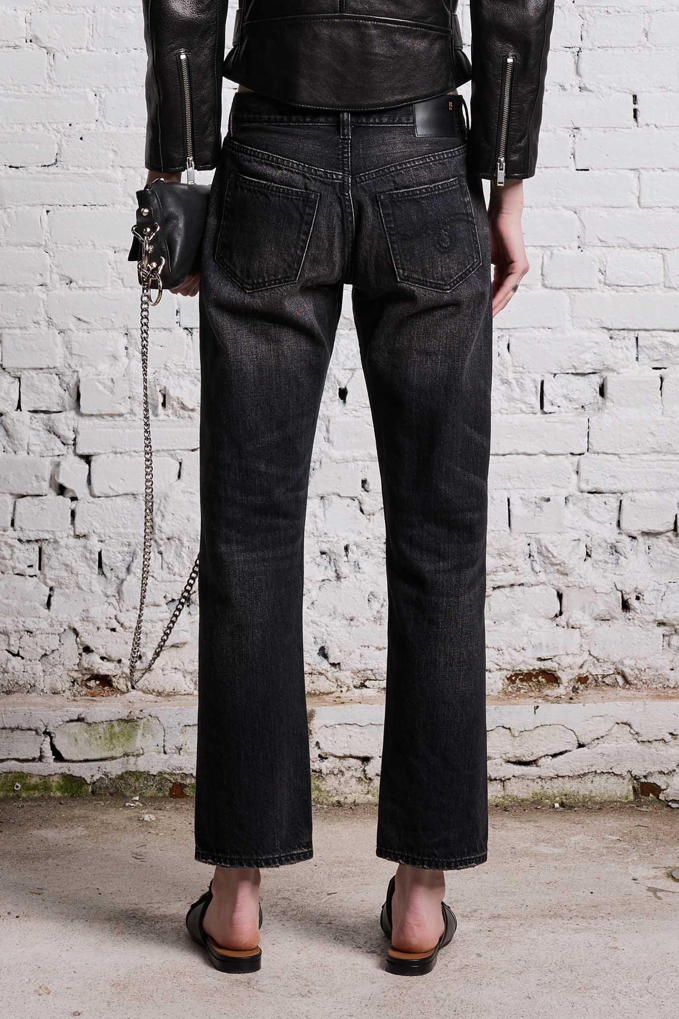 ROMEO JEAN - ETON SELVEDGE BLACK - R13