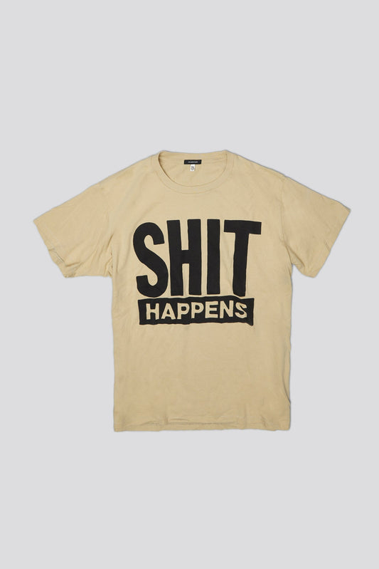 SHIT HAPPENS BOY T - KHAKI - R13