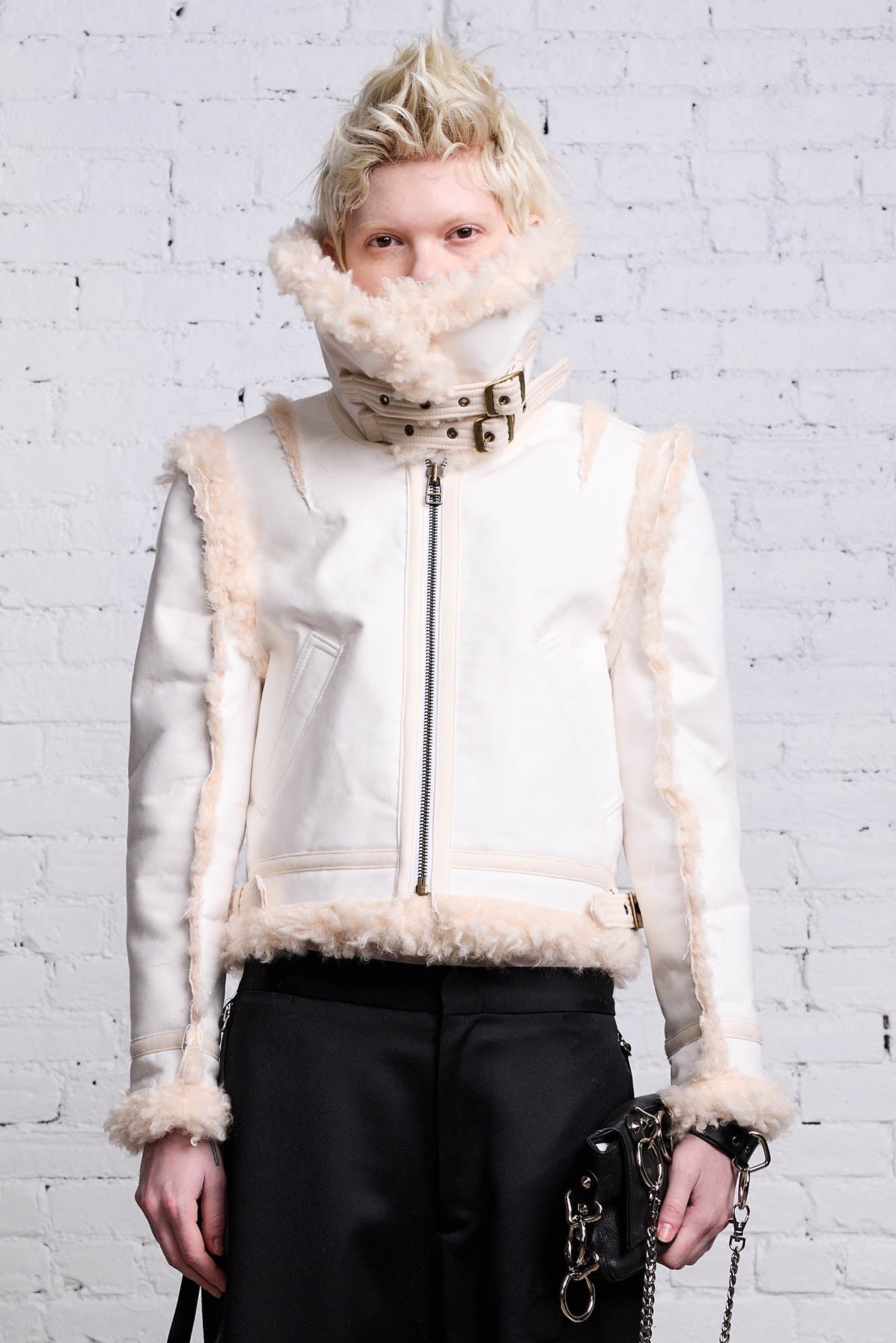 SHRUNKEN FLAT SLEEVE AVIATOR - WHITE - R13