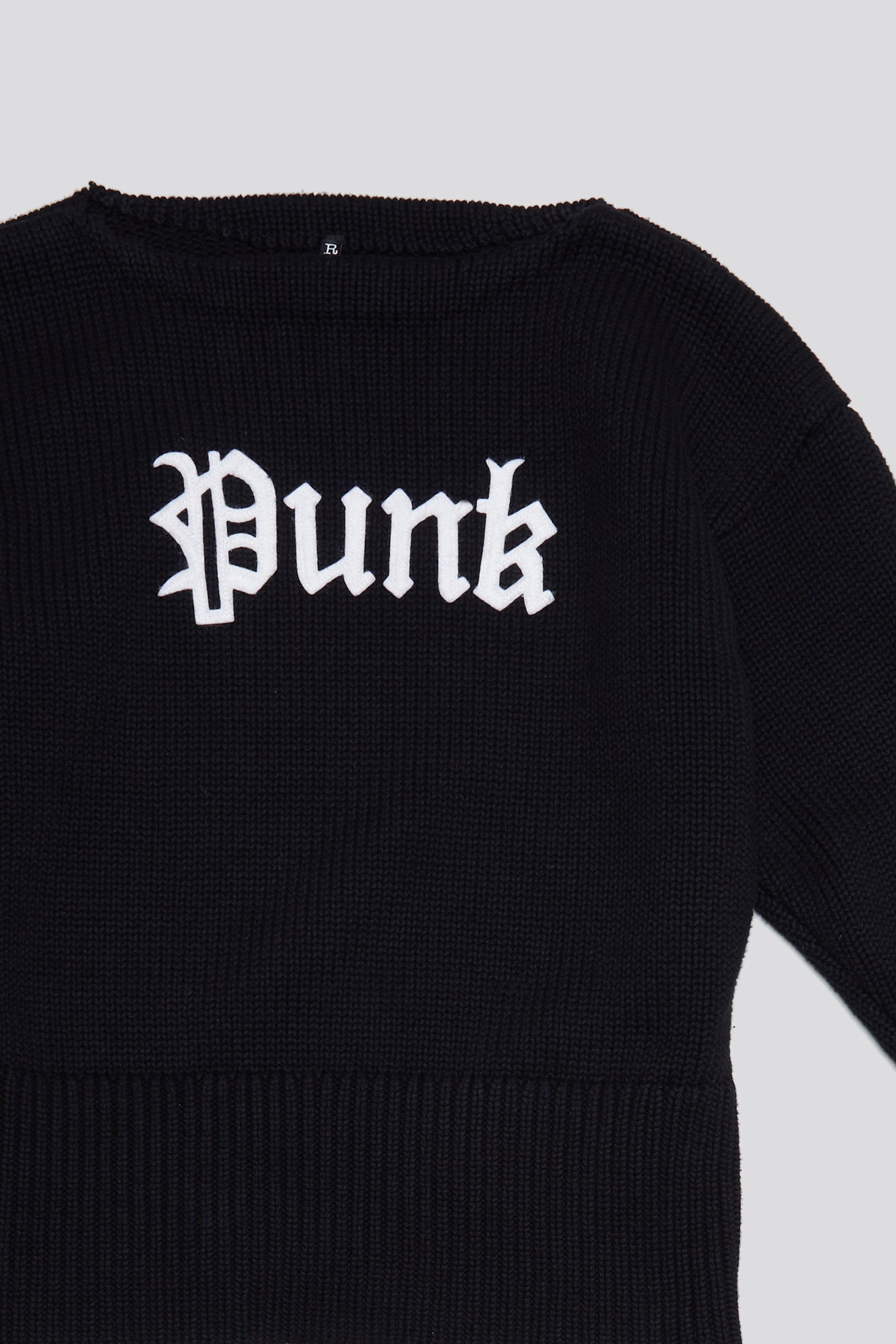 SHRUNKEN PUNK SWEATER - GOTHIC BLACK - R13