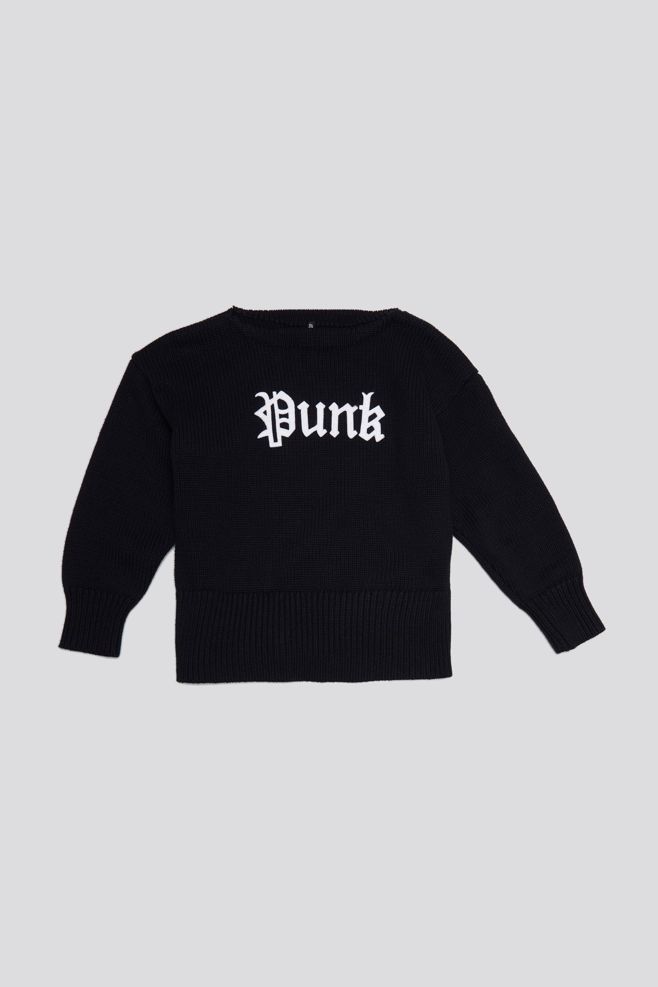 SHRUNKEN PUNK SWEATER - GOTHIC BLACK - R13